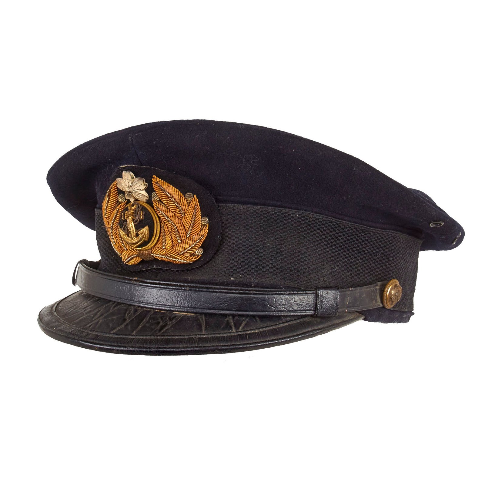 Buy Original WWII Imperial Japanese Navy IJN Officer Visor Cap | Original Firearms Antique For Sale