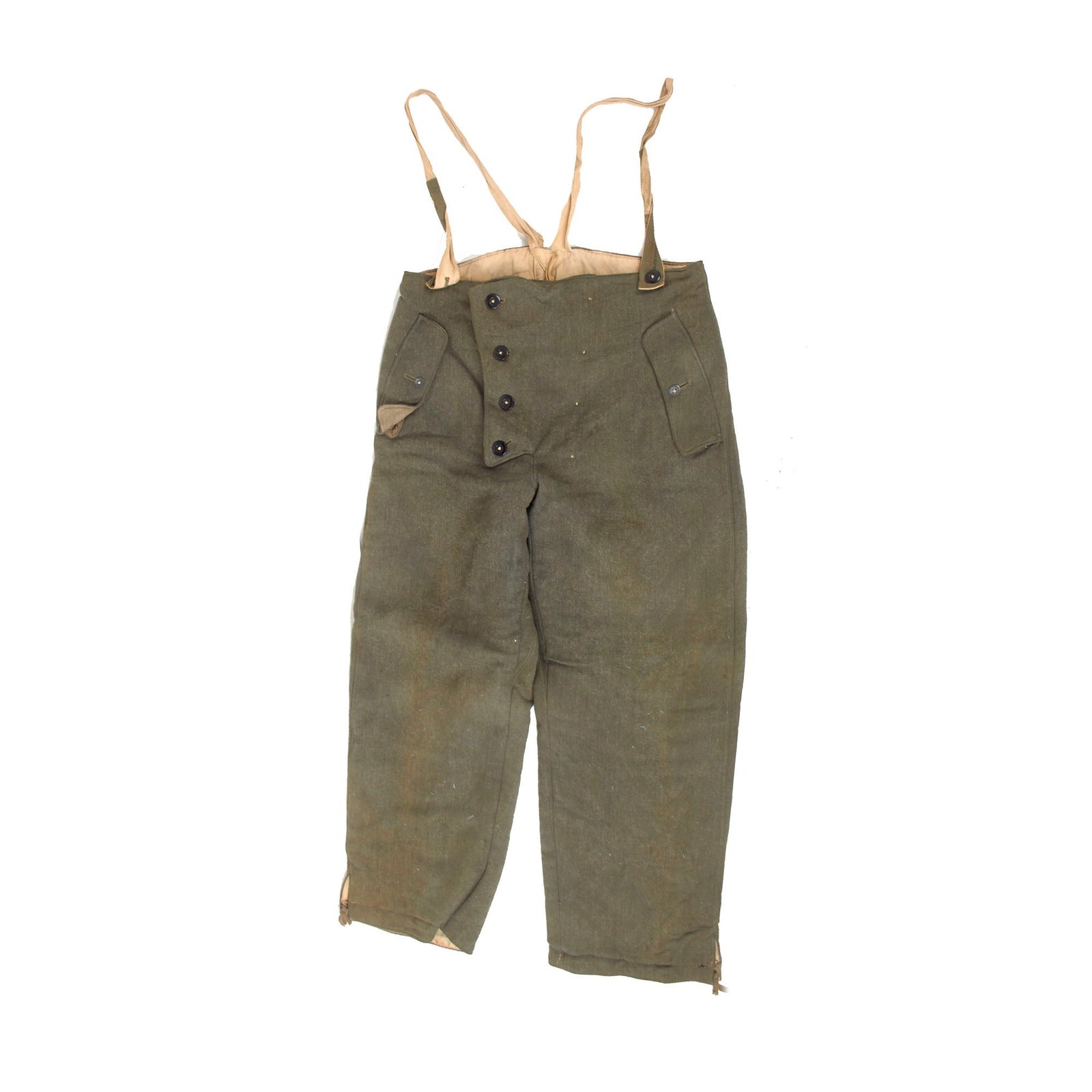 Buy Original German WWII Heer Army 1st Issue "Mouse Grey" Reversible Winter Parka Trousers - Size III | Original Firearms Antique For Sale