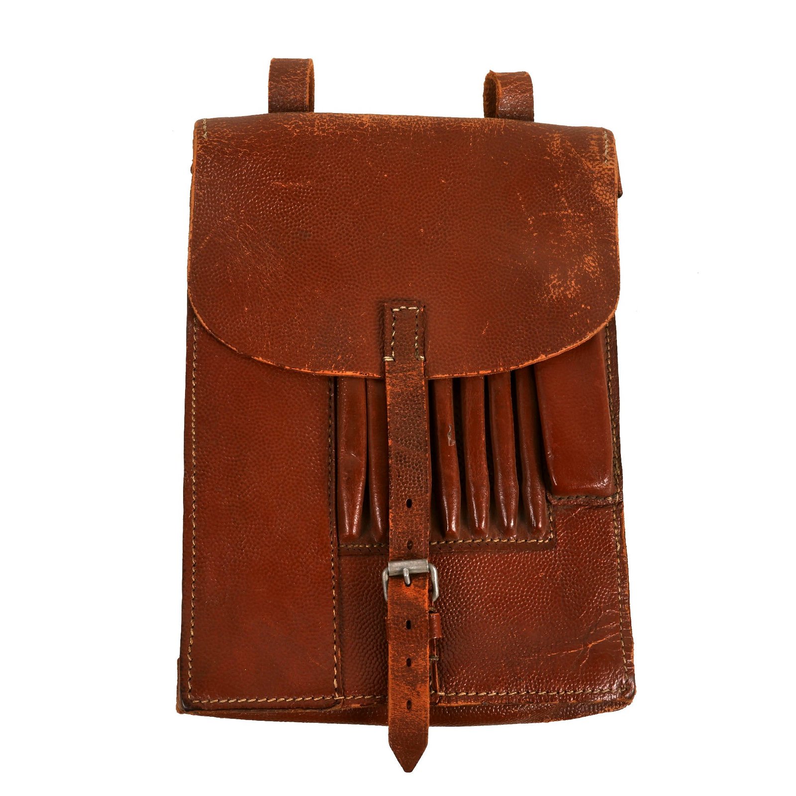 Buy Original German WWII 1940 Dated Officer M35 Brown Leather Dispatch Map Case | Original Firearms Antique For Sale