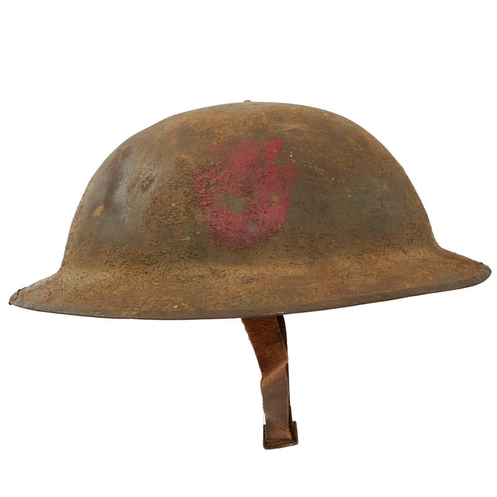 Buy Original U.S. WWI 28th “Keystone” Infantry Division British Made M1917 Doughboy Helmet by Hutton & Sons Ltd of Sheffield - Complete | Original Firearms Antique For Sale