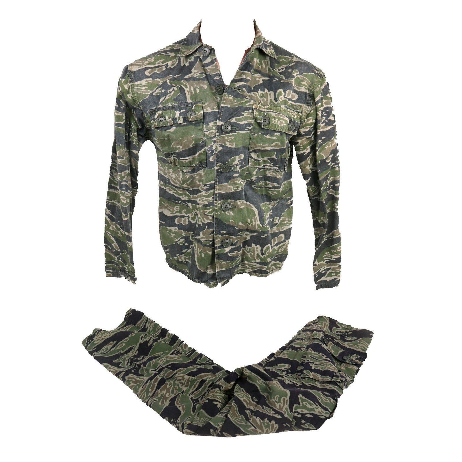 Buy Original ARVN Vietnam War Army of the Republic of Vietnam ARVN Rangers Tiger Stripe Long Sleeve Uniform Set | Original Firearms Antique For Sale