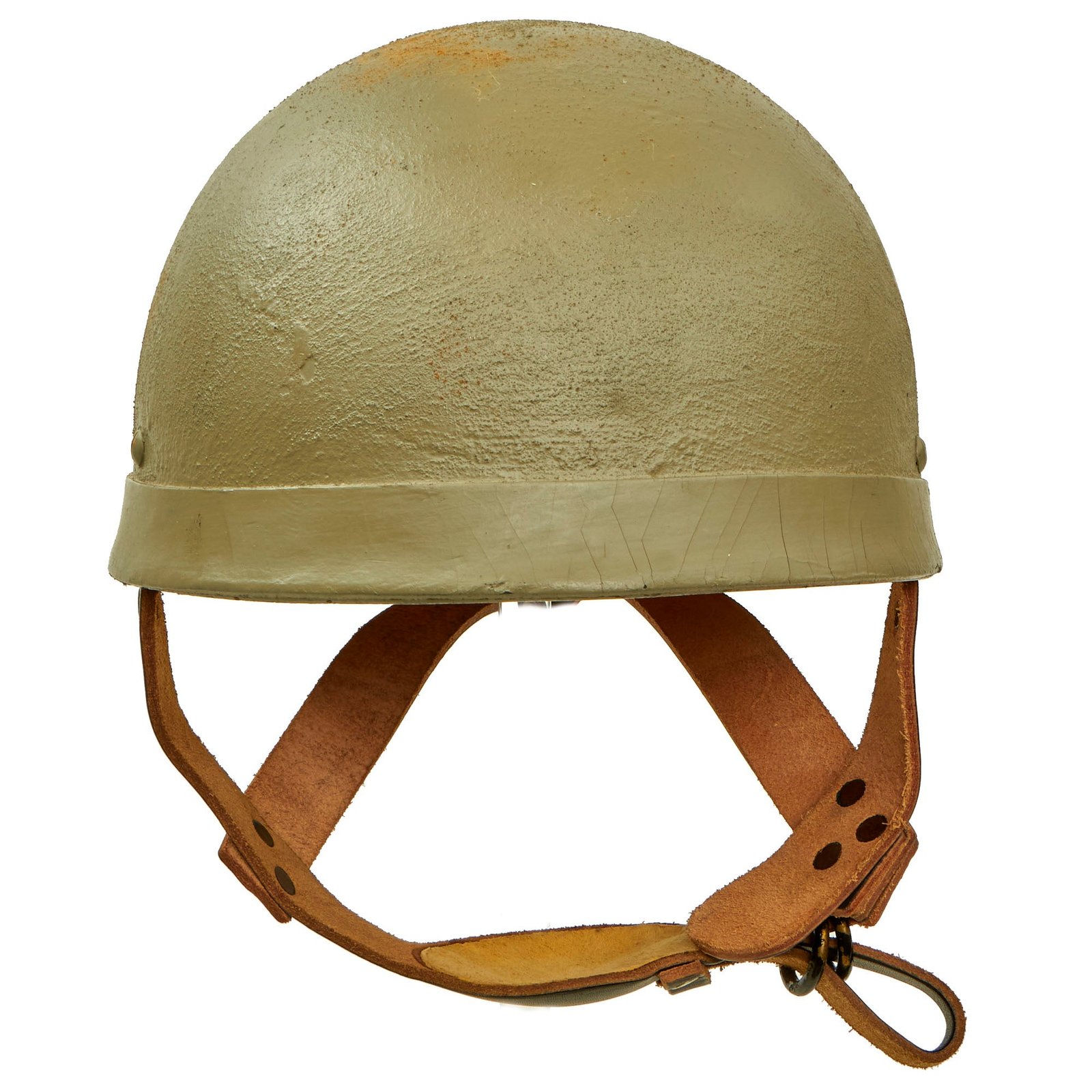 Buy Original WWII British MKI HSAT Airborne Paratrooper Helmet With Replacement Liner and Chinstrap | Original Firearms Antique For Sale