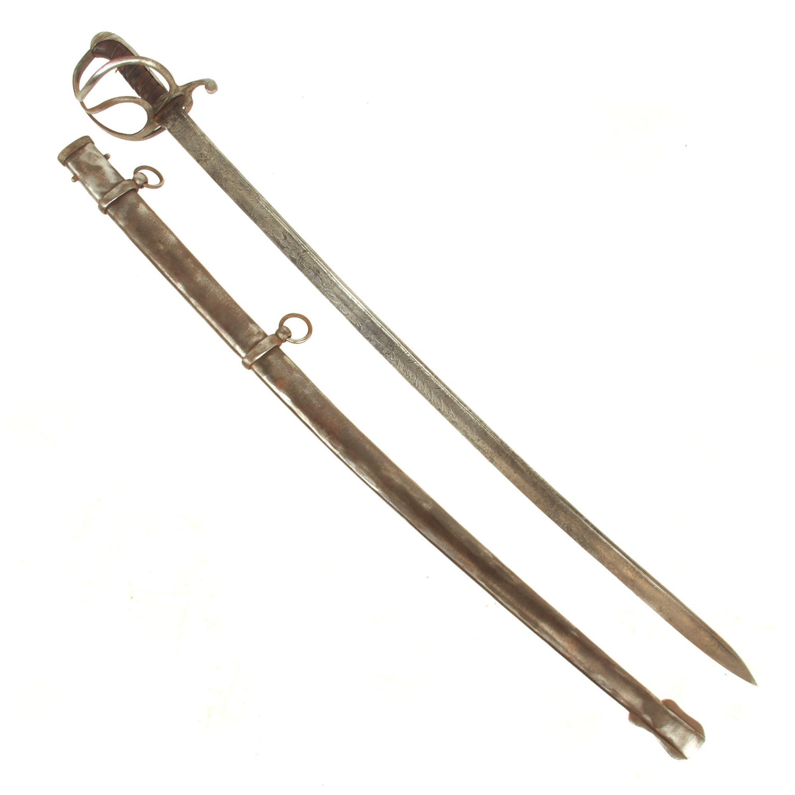 Buy Original U.S. Civil War Non-Regulation British P-1822 Pattern Cavalry Saber by Horstmann & Sons | Original Firearms Antique For Sale