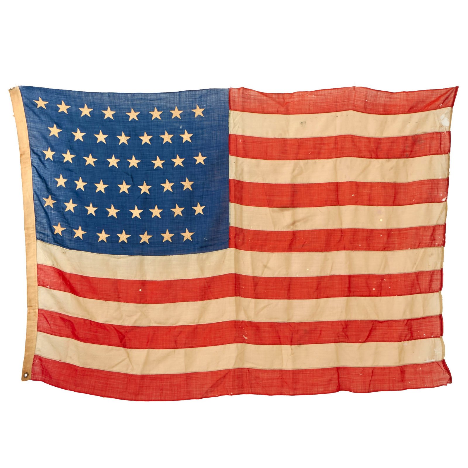 Buy Original U.S. Spanish American War 45 Star Wool National Flag - 45" x 66" | Original Firearms Antique For Sale