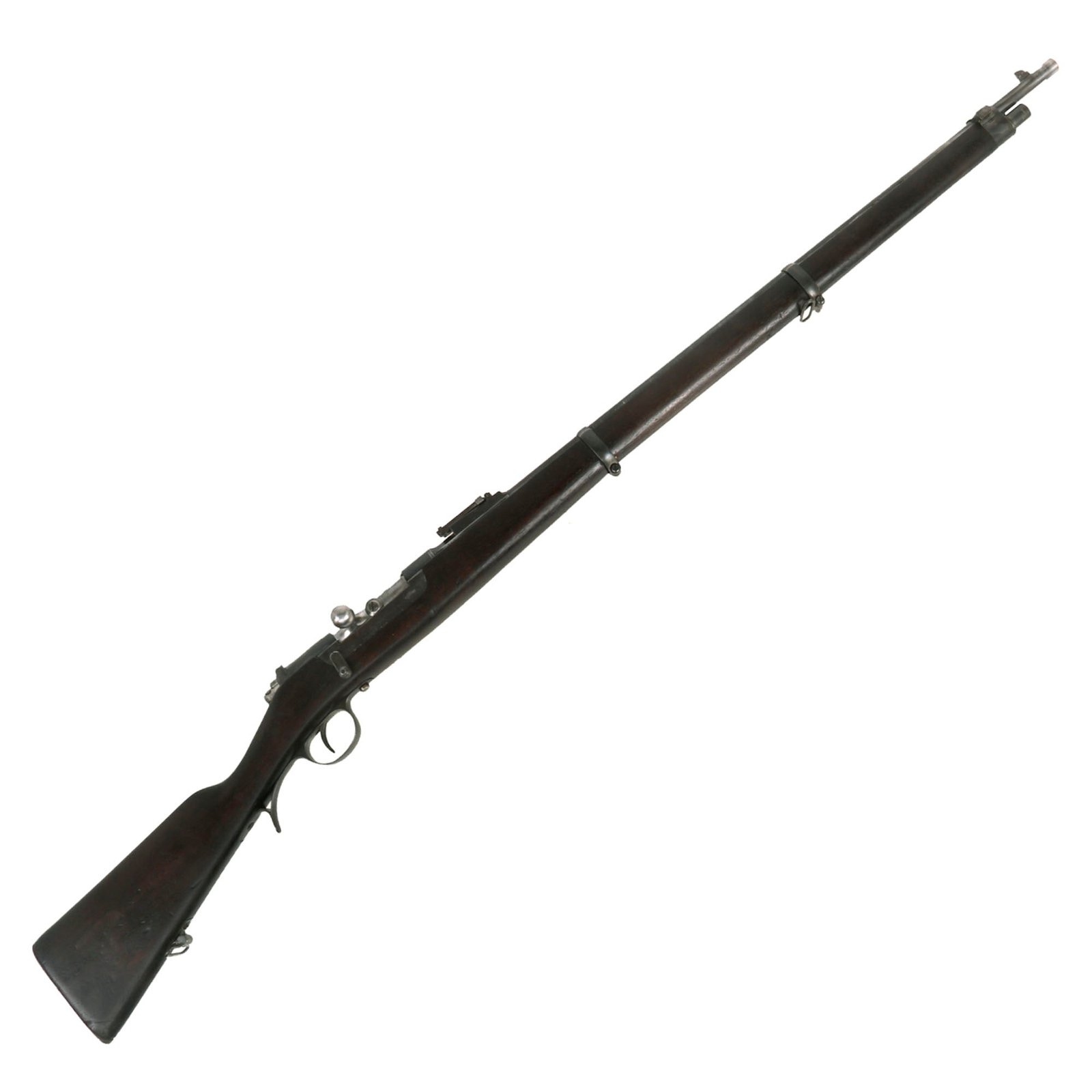 Buy Original Portuguese Kropatschek M.1886 Infantry Rifle made by ŒWG Steyr dated 1886 - Serial T768 | Original Firearms Antique For Sale