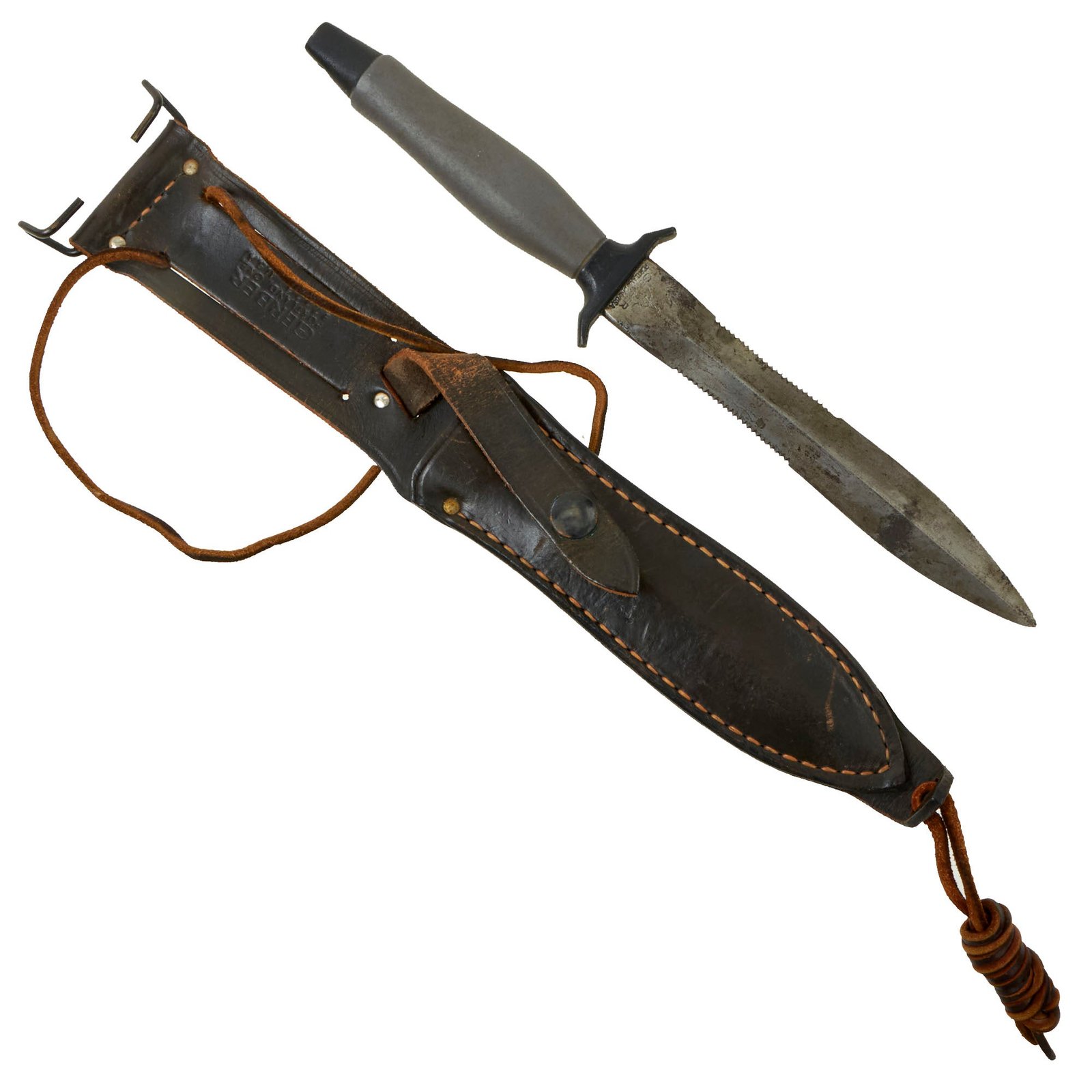 Buy Original U.S. Cold War Era Gerber MkII Fighting Survival Knife with Scabbard - Serial 047400 Made in 1976 | Original Firearms Antique For Sale