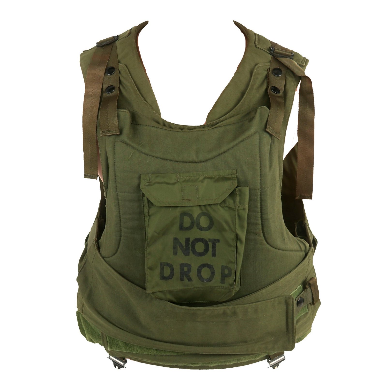 Buy Original U.S. Vietnam War Helicopter Air Crew Ballistic Armored Vest Size Regular with Front Armor Plate | Original Firearms Antique For Sale
