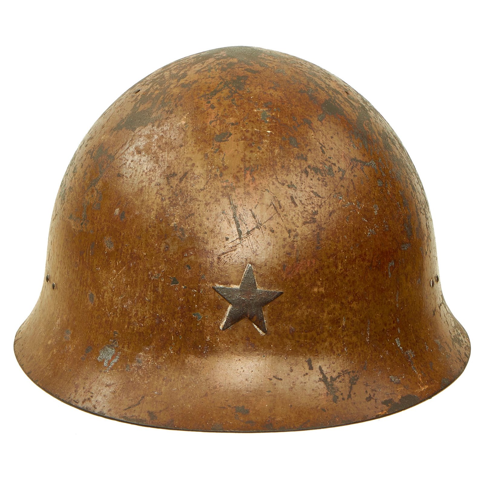 Buy Original Japanese WWII Type 90 Army Helmet with Complete Liner and Chinstrap - Tetsubo | Original Firearms Antique For Sale