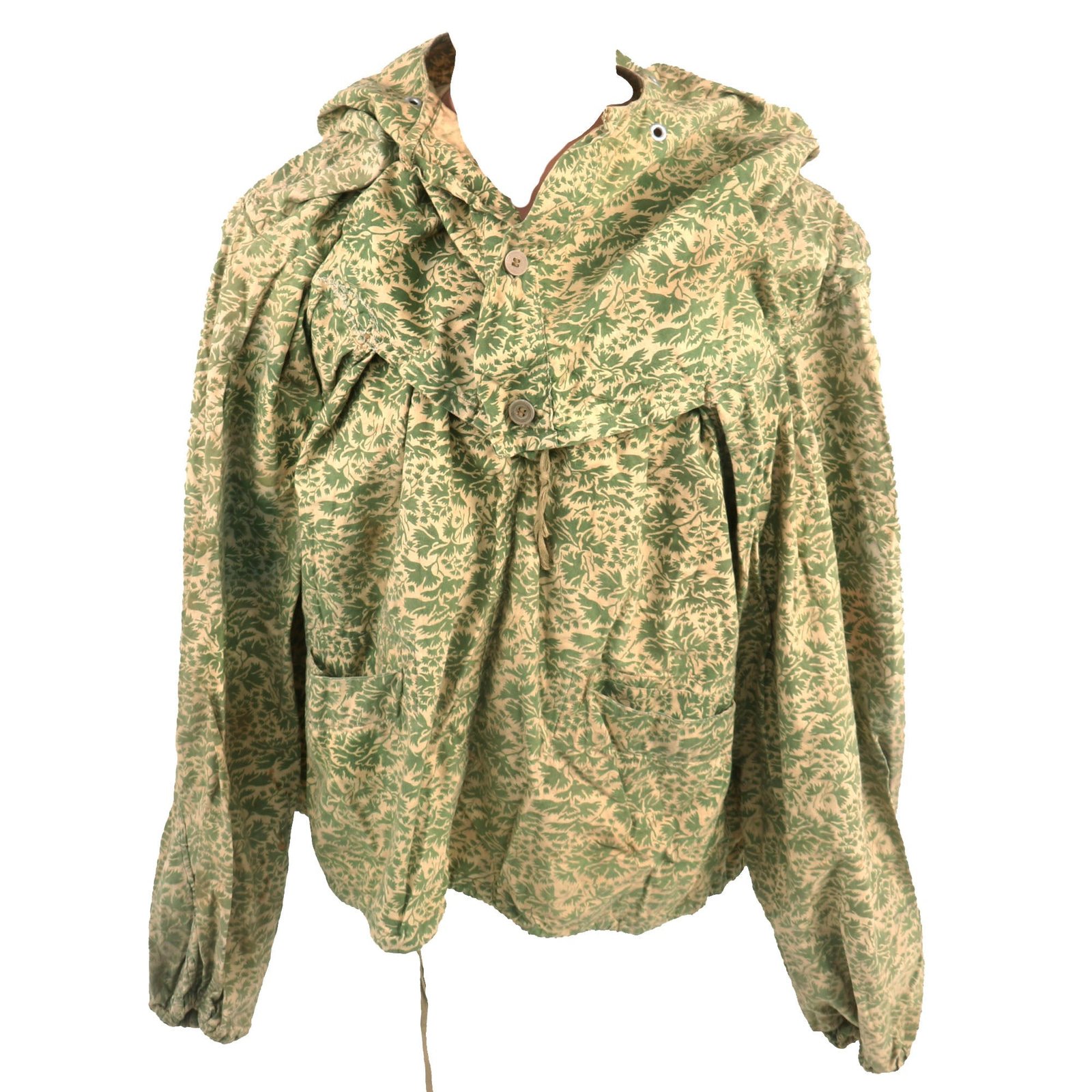 Buy Original Polish Cold War Era Circa 1960s Pietruszka “Parsley” Camouflage Sniper Smock - No Romanian Markings | Original Firearms Antique For Sale