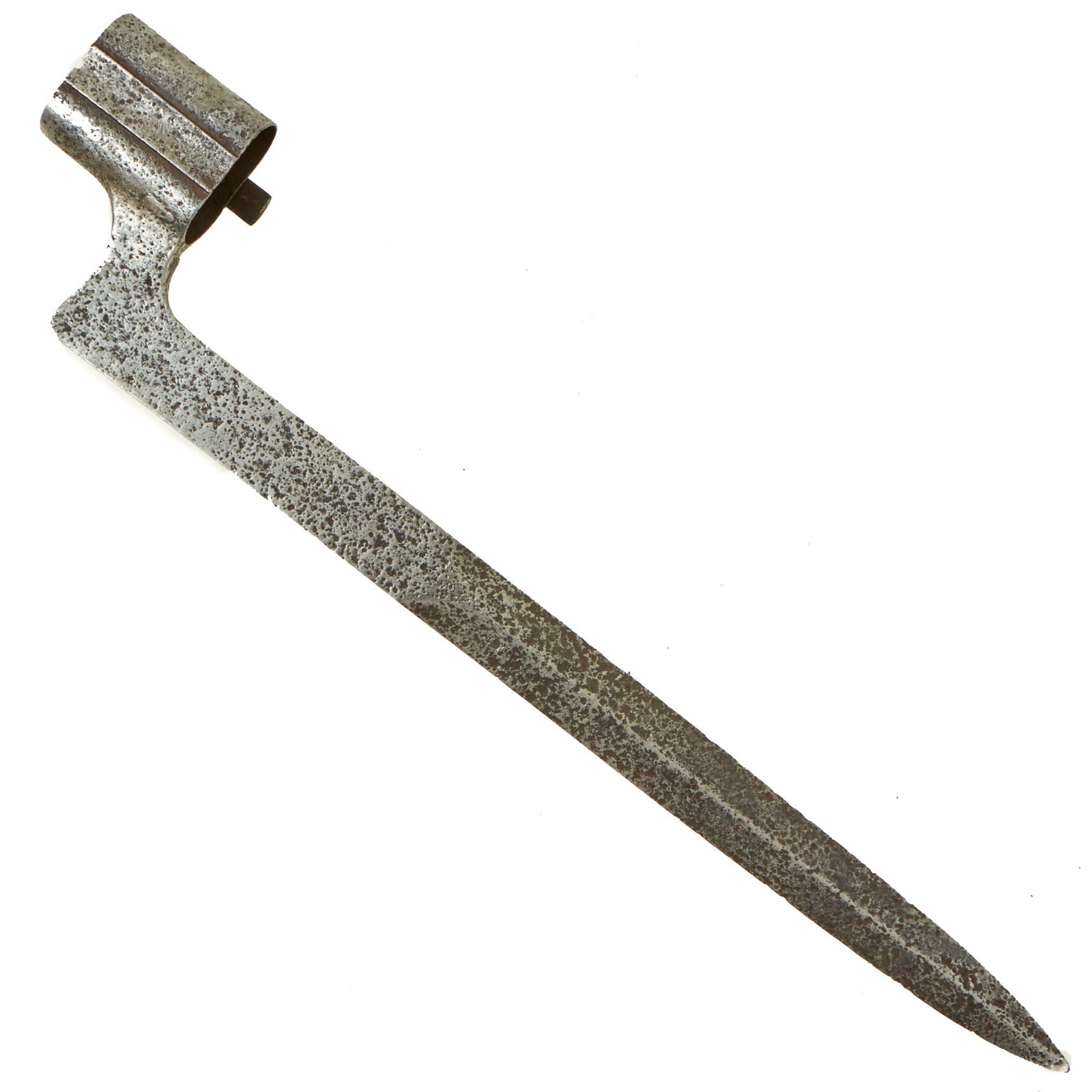 Buy Original 19th Century European Continental Double Barrel "Corsican Voltigeur" Shotgun Bayonet - circa 1850 | Original Firearms Antique For Sale
