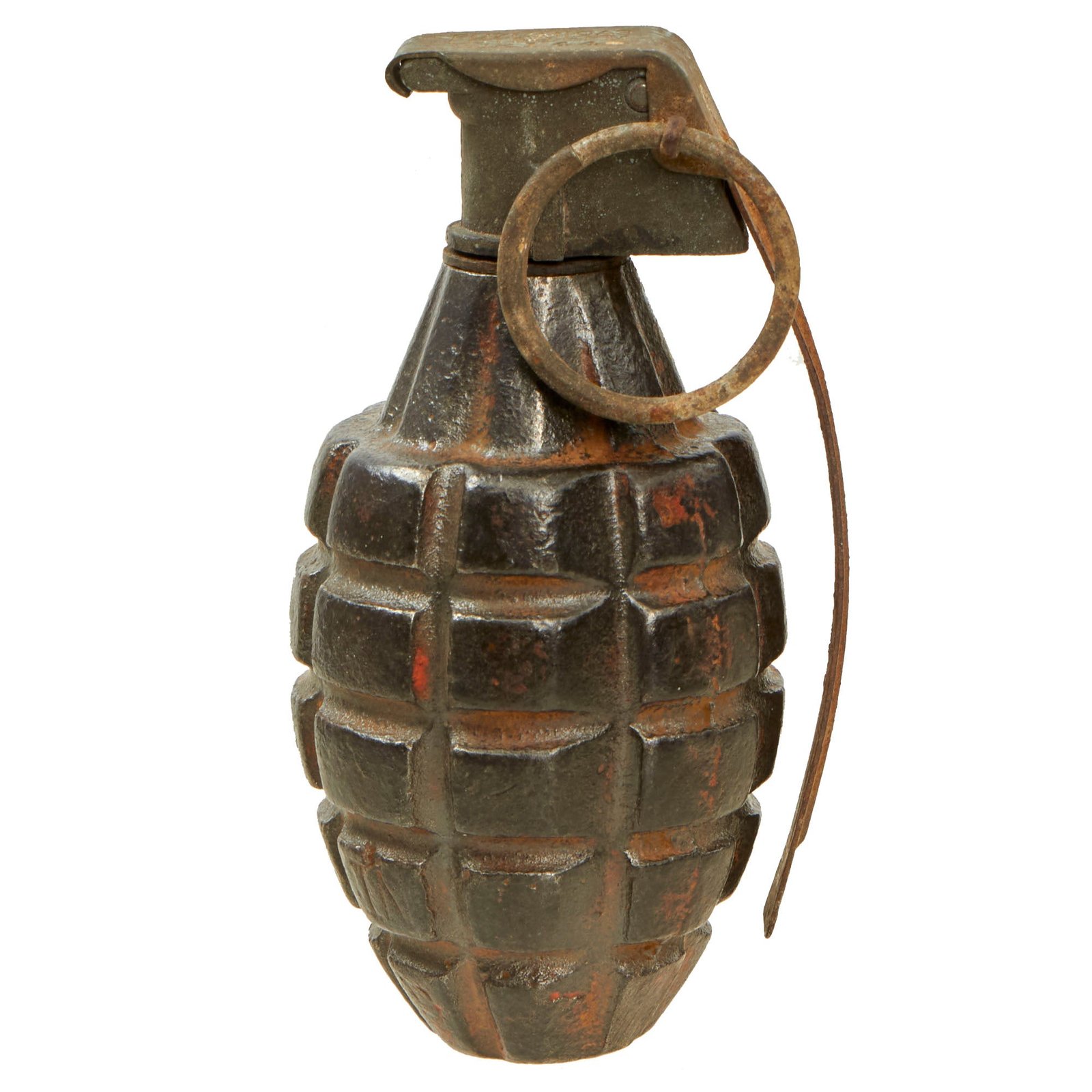Buy Original U.S. WWII Inert MkII Pineapple Grenade with M10A3 Fuze | Original Firearms Antique For Sale