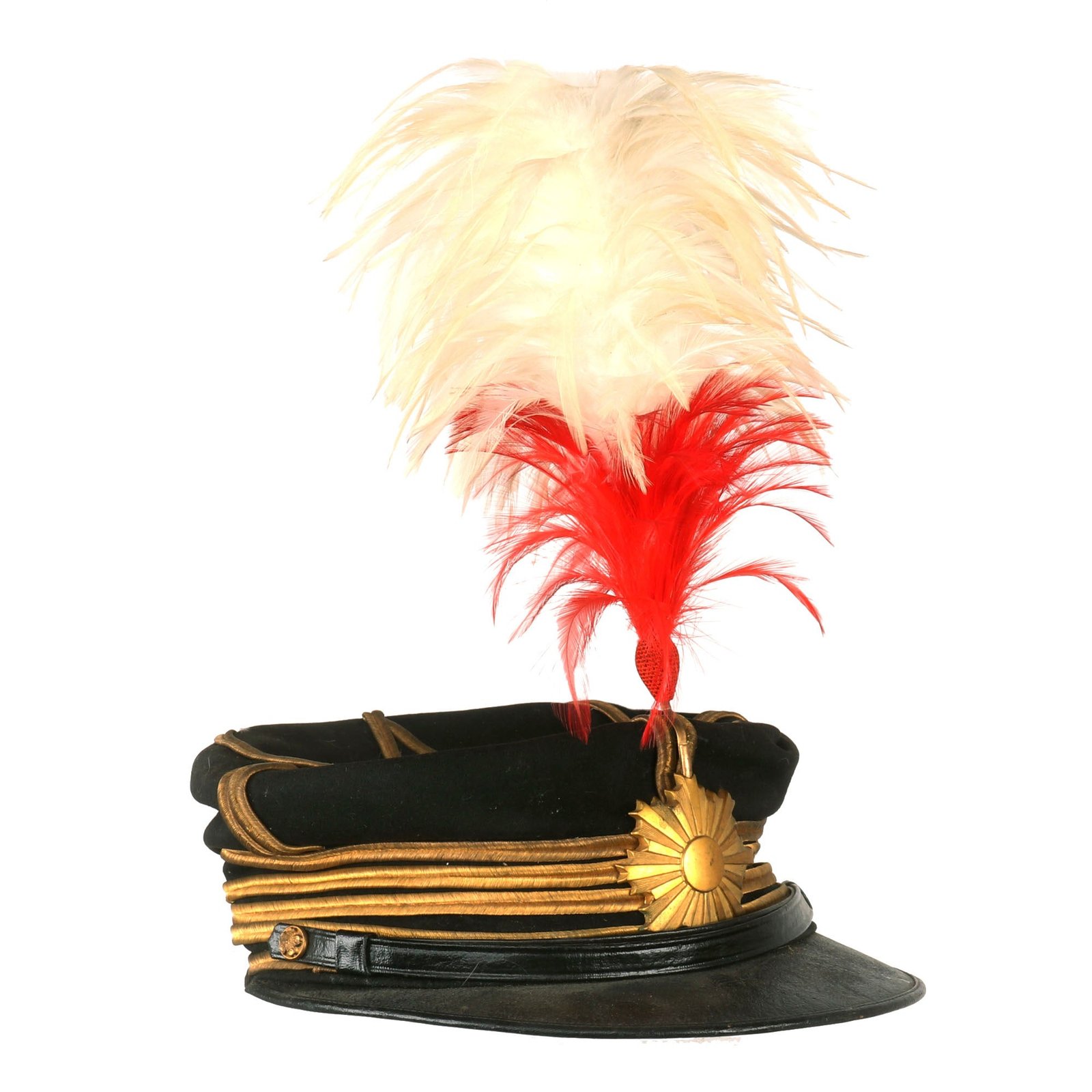 Buy Original Imperial Japanese WWII Rikugun-Chūsa Officer (Lieutenant Colonel) Parade Dress Cap with Plume | Original Firearms Antique For Sale