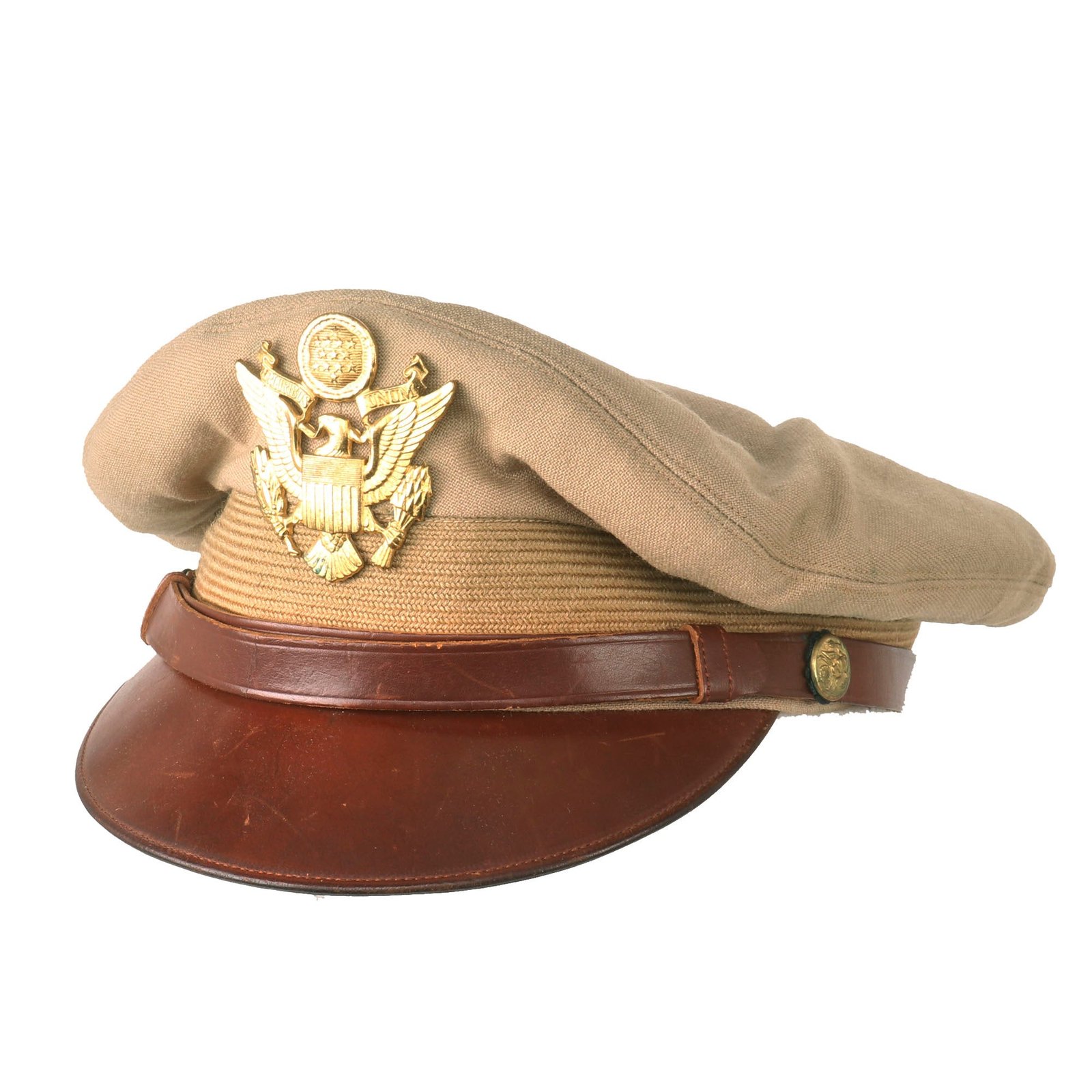 Buy Original U.S. WWII US Army Air Forces Officers Crusher Cap by Luxenberg Of New York | Original Firearms Antique For Sale