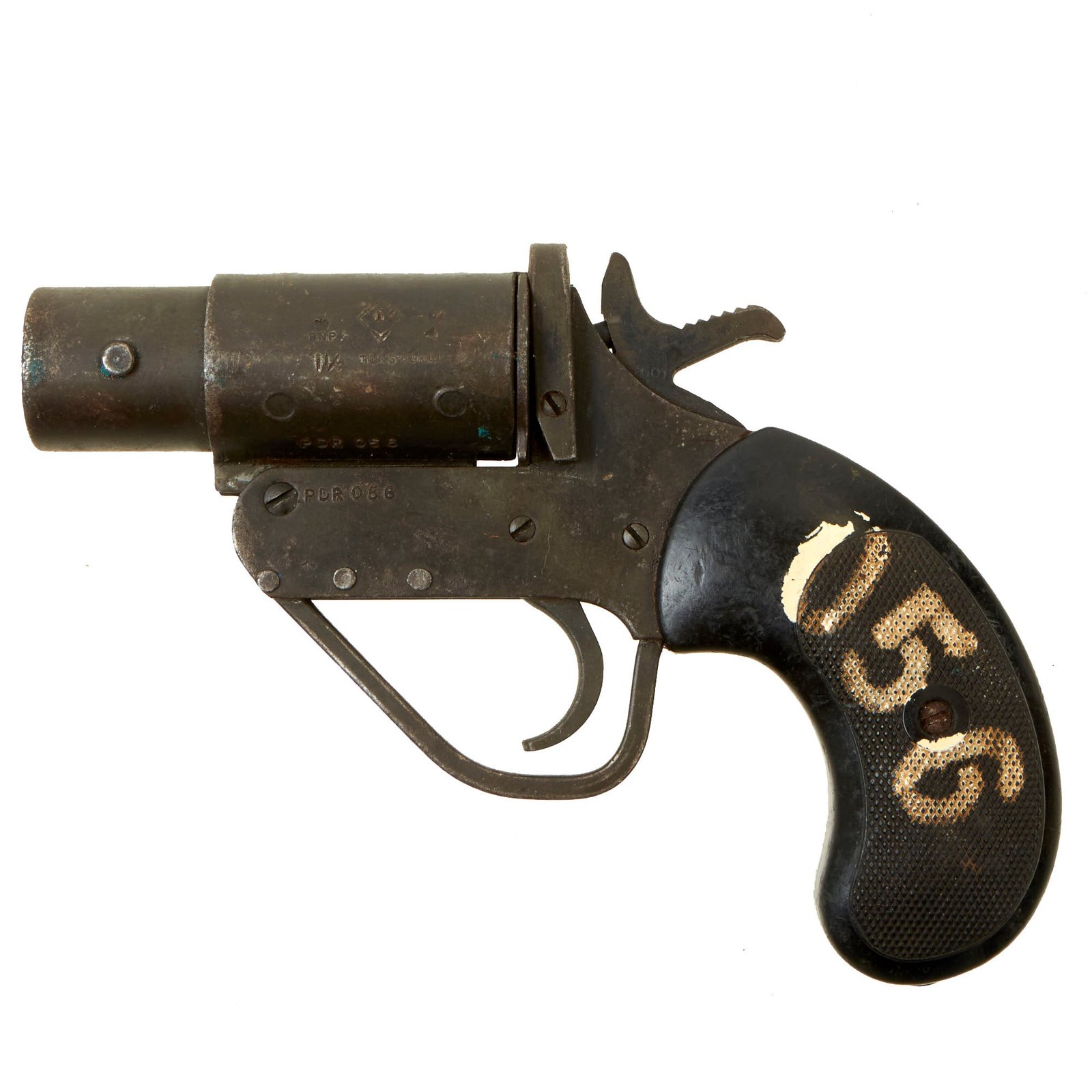 Buy Original British WWII Molins No.2 Mk.5 Flare Signal Pistol for Armored Fighting Vehicles | Original Firearms Antique For Sale