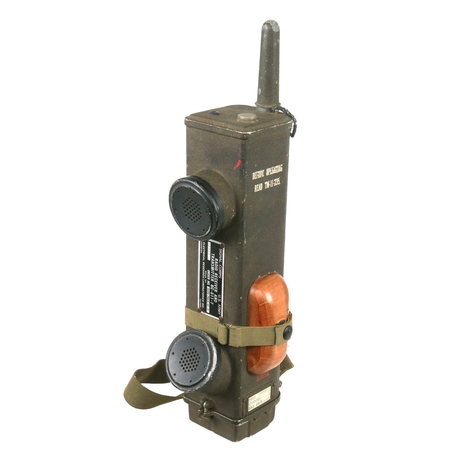 Buy Original U.S. WWII Handie Talkie SCR-536 Radio Transceiver BC-611 - F | Original Firearms Antique For Sale