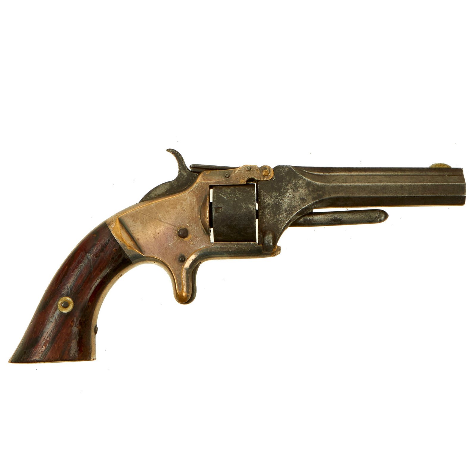 Buy Original U.S. Smith & Wesson Model 1 2nd Issue .22 Short Revolver in Grade 2 "As Found" Condition - Serial 22418 | Original Firearms Antique For Sale