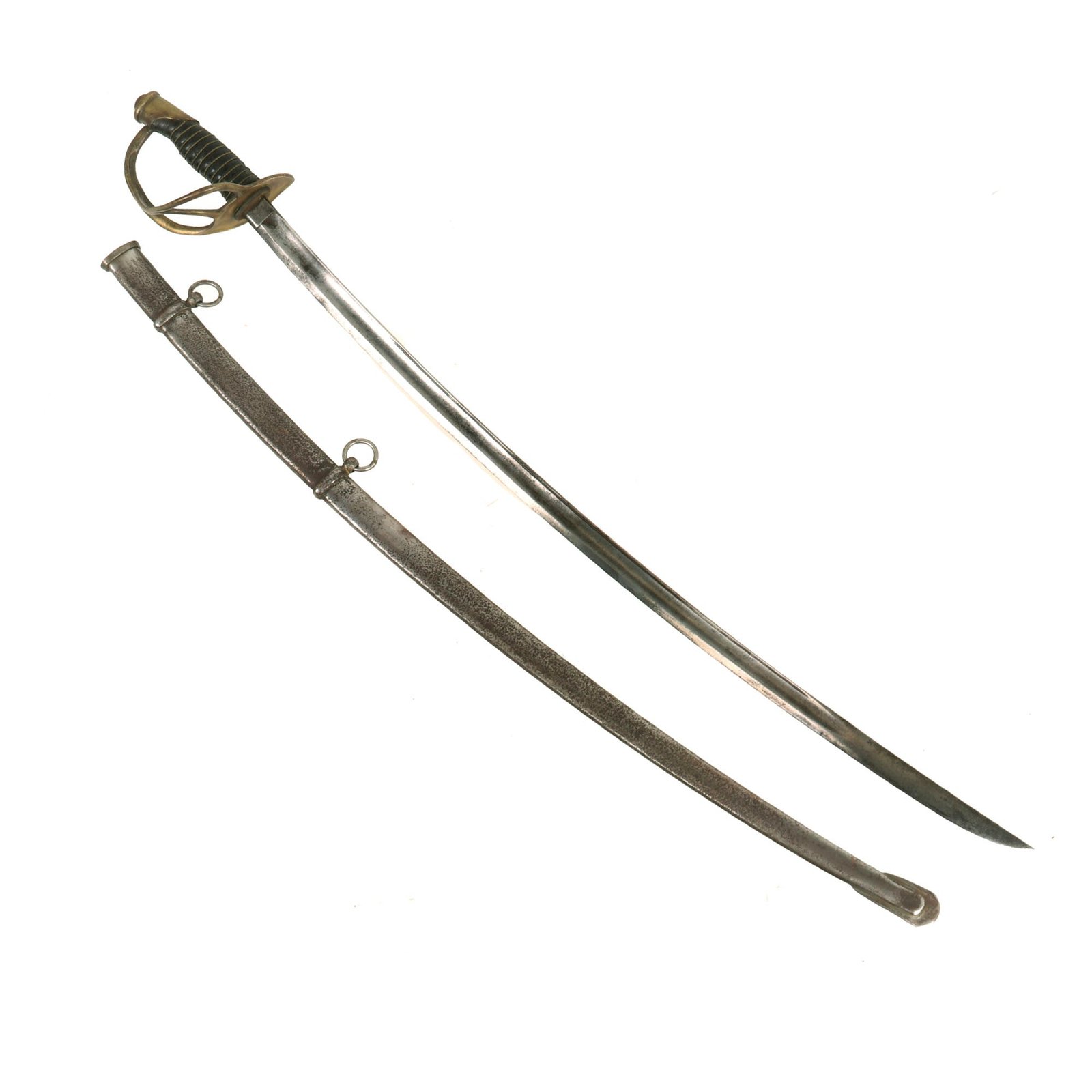 Buy Original U.S. Civil War Era M1860 Light Cavalry Saber by Mansfield and Lamb with Scabbard - Dated 1864 | Original Firearms Antique For Sale