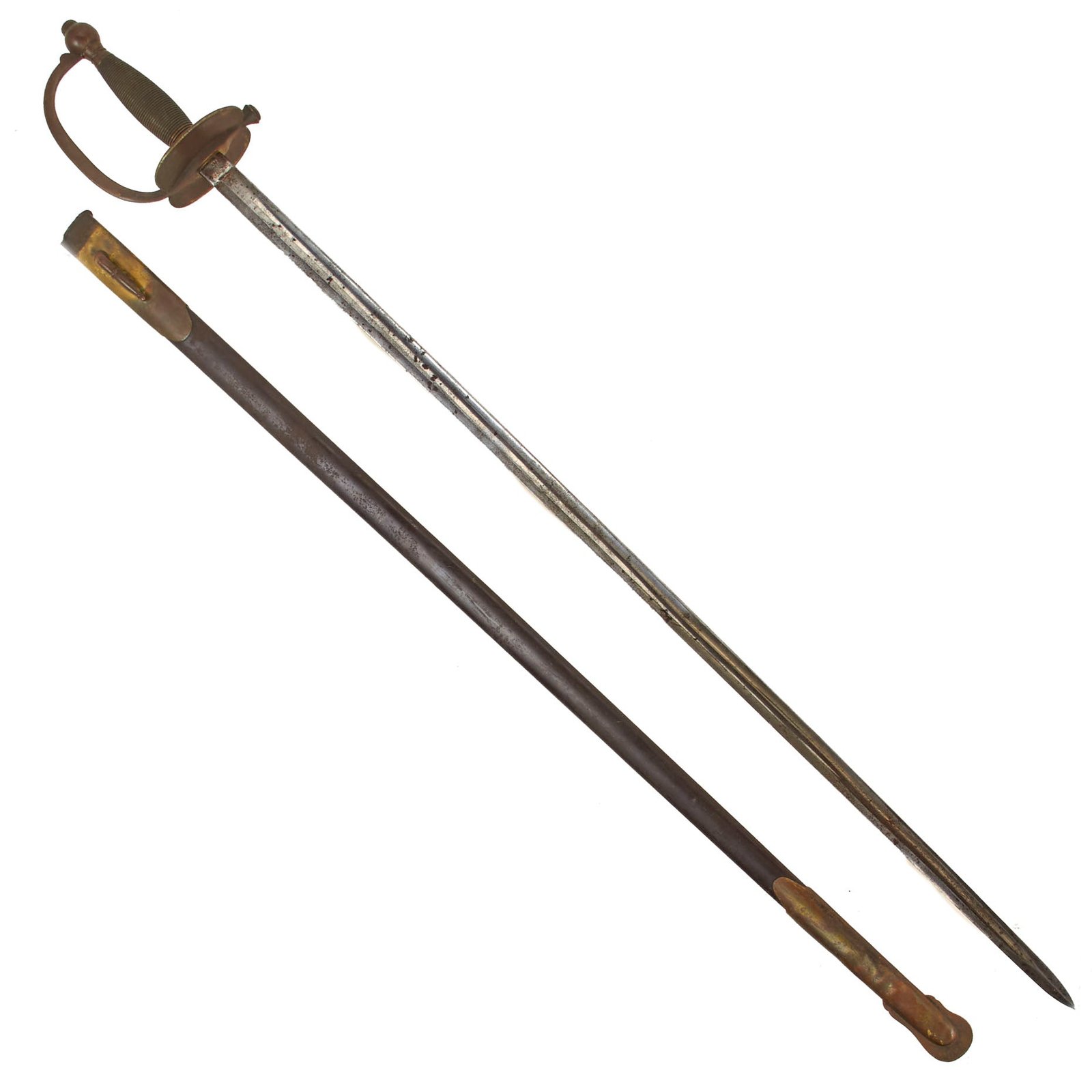 Buy Original U.S. Civil War M-1840 Army NCO's Sword by Emerson & Silver of Trenton - Dated 1863 | Original Firearms Antique For Sale