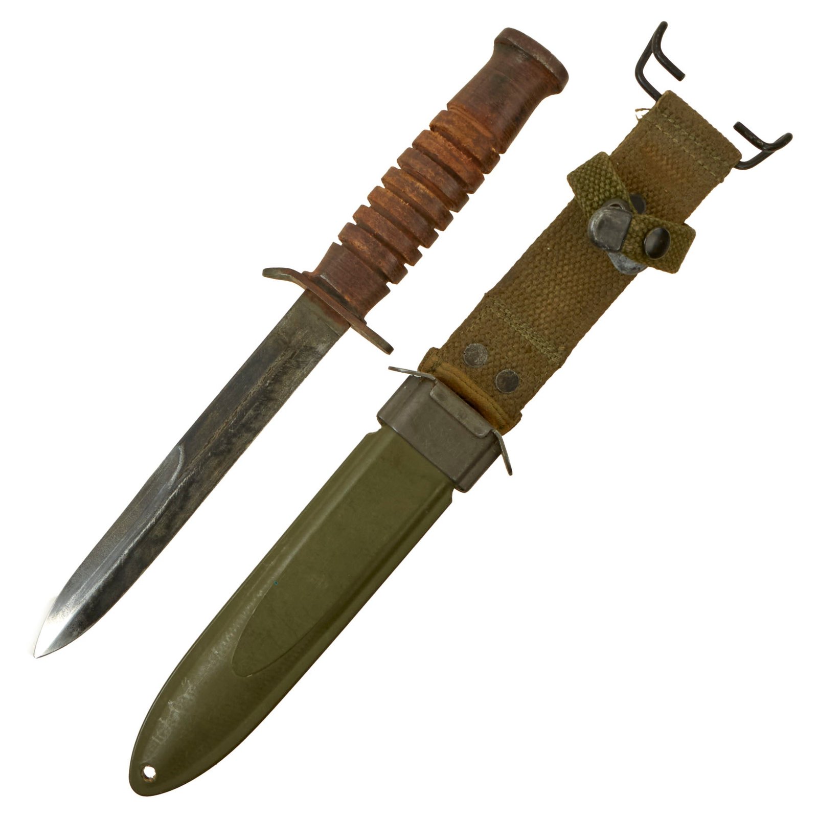 Buy Original U.S. WWII M3 Fighting Knife by CASE with M8A1 Scabbard | Original Firearms Antique For Sale