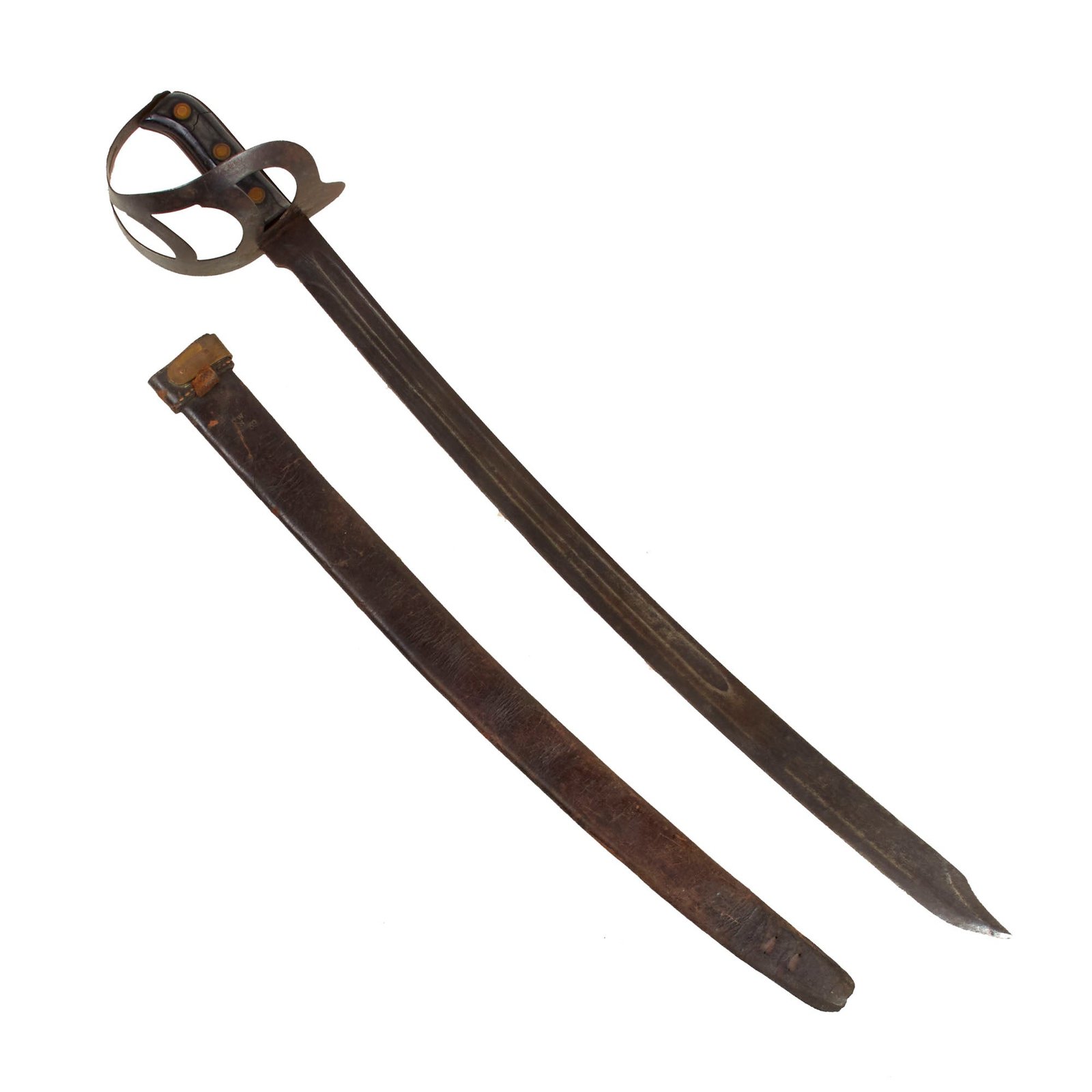 Buy Original U.S. WWII US Navy Unmarked Milsco M-1941 Klewang Boarding Cutlass With Correct Scabbard | Original Firearms Antique For Sale