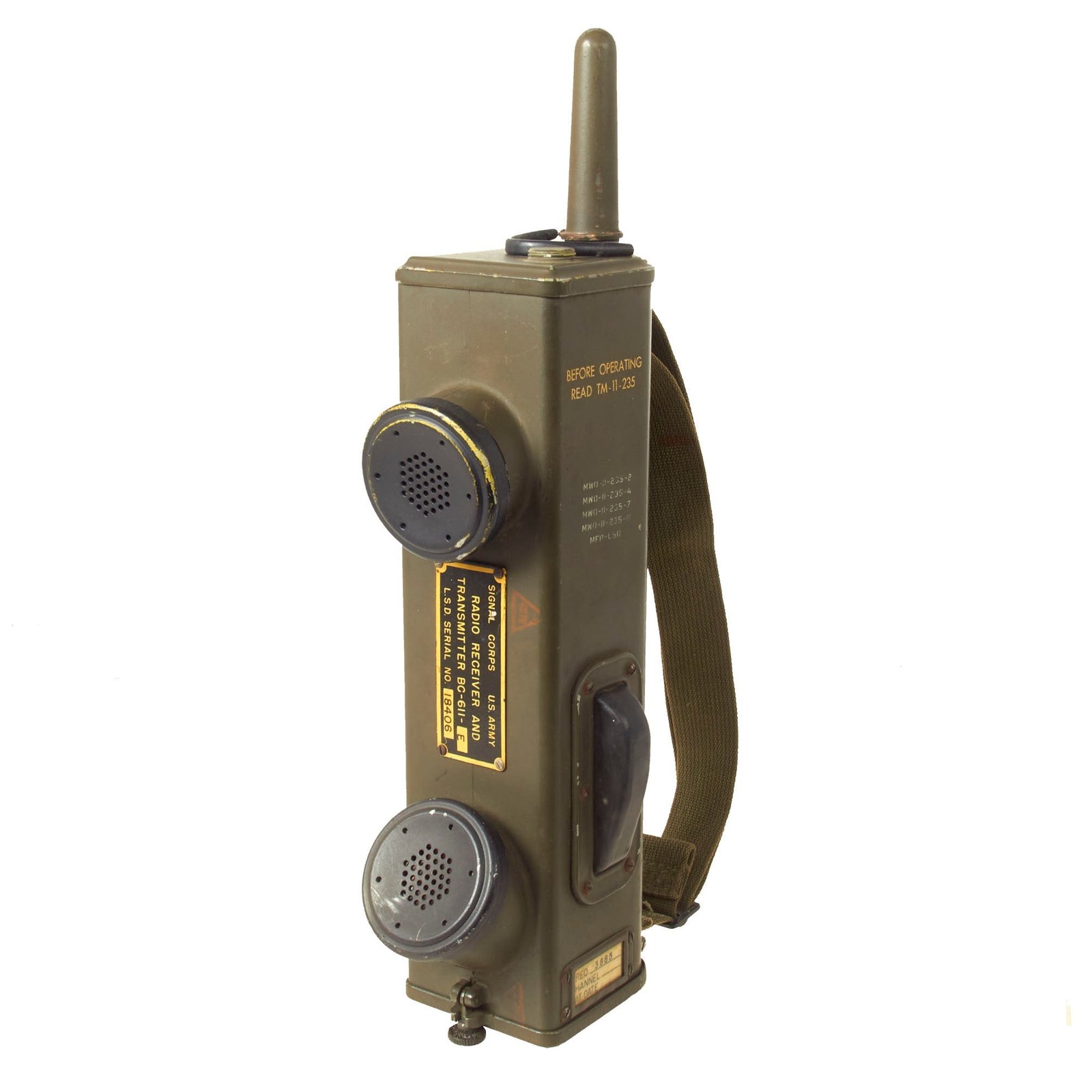 Buy Original U.S. WWII Handie Talkie SCR-536 Radio Transceiver - BC-611-E | Original Firearms Antique For Sale