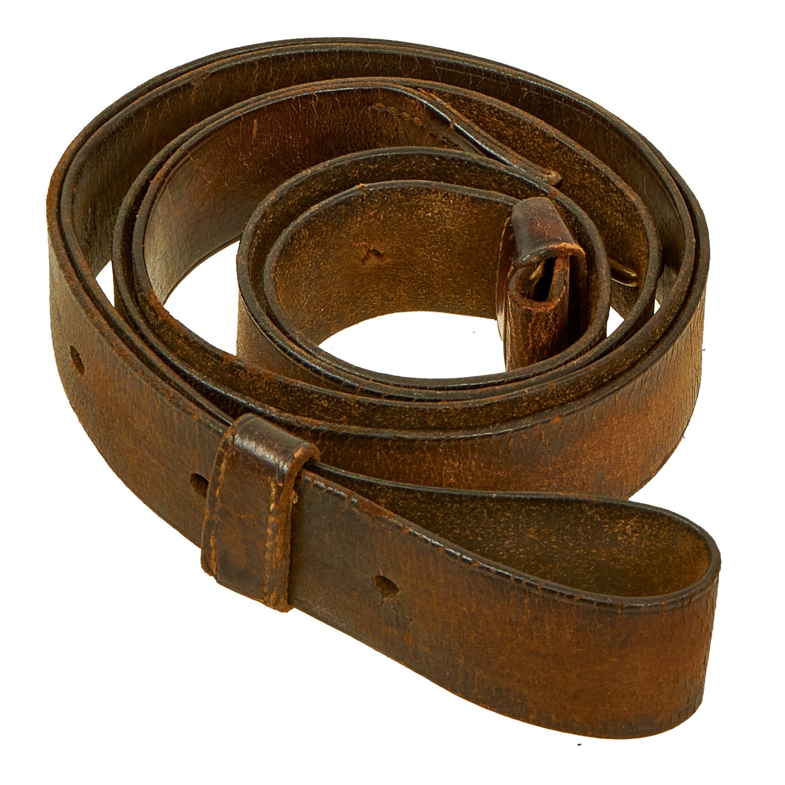 Buy Original U.S. Civil War Serviceable Leather Musket Sling with Keeper - 41 inches long | Original Firearms Antique For Sale