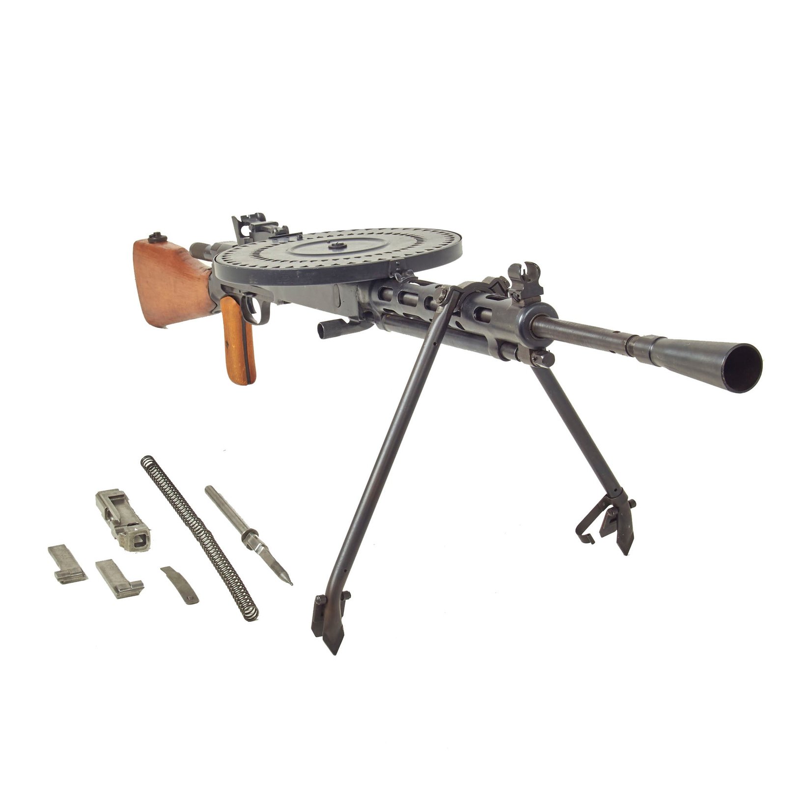 Buy Original Polish 1954 Dated Degtyaryov DPM / DP 28 Display Light Machine Gun Serial BR0520 by Radom with Pan Magazine & Internal Parts | Original Firearms Antique For Sale