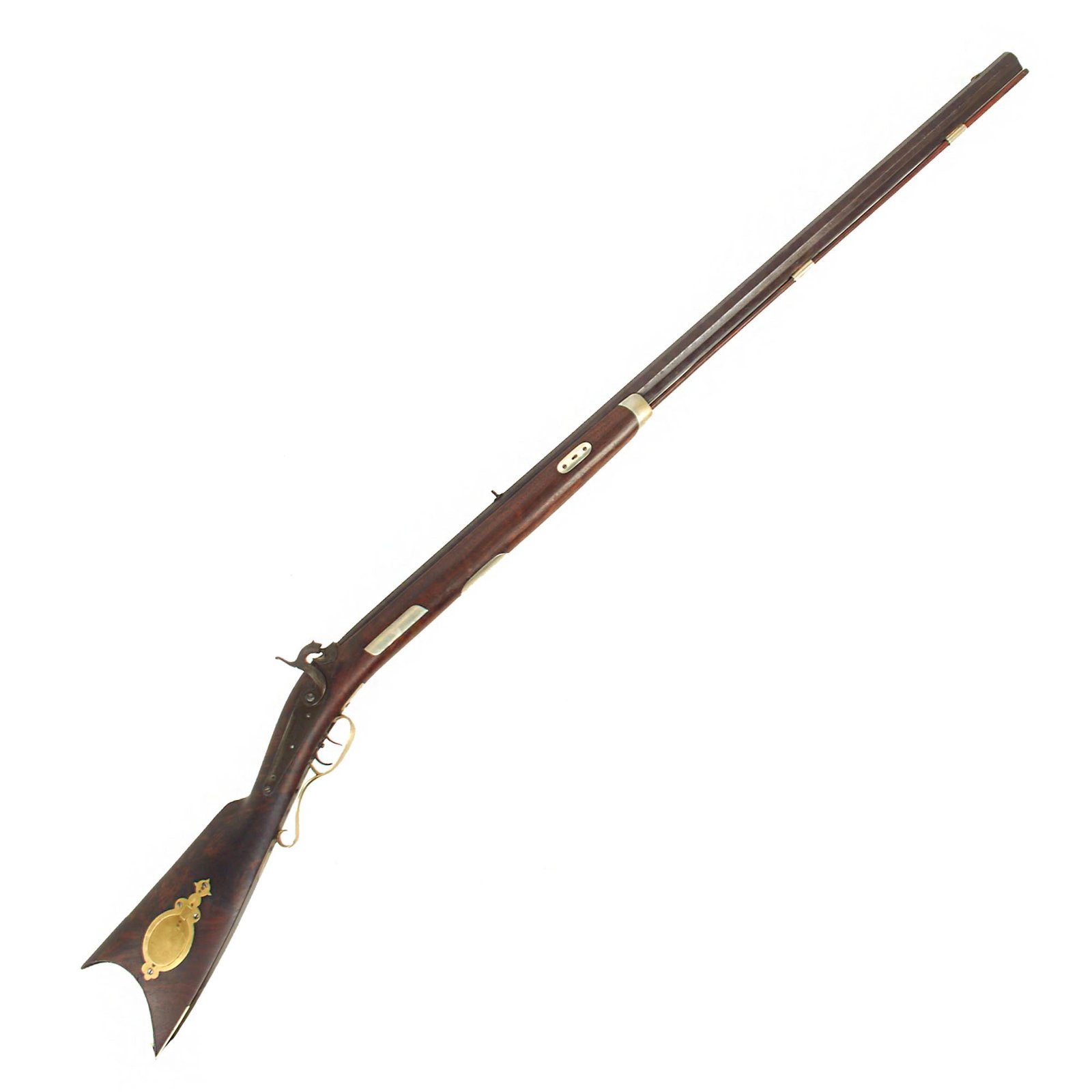 Buy Original U.S. Lancaster County Pennsylvania Percussion Rifle with Half Stock & Set Trigger - circa 1850 | Original Firearms Antique For Sale