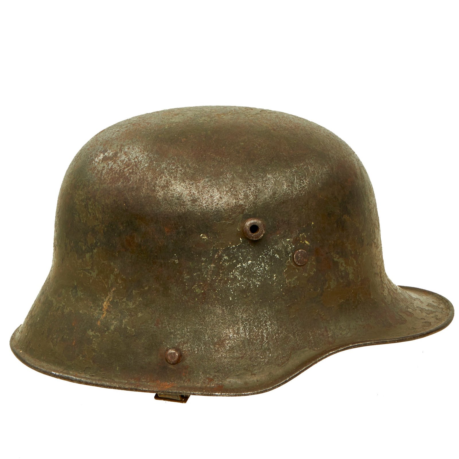 Buy Original WWI Polish Used Austro-Hungarian M17 Steel Helmet with Liner - Massive Size, Marked TJ68 | Original Firearms Antique For Sale