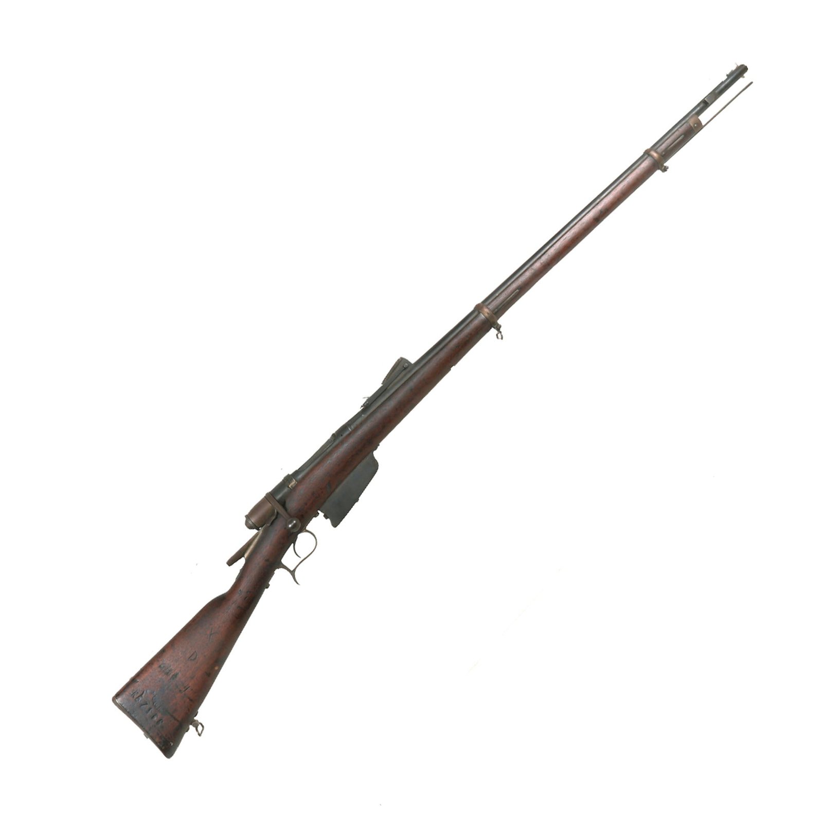 Buy Original Italian Vetterli M1870/87/15 Infantry Rifle Serial KE 7966 made in Terni Converted to 6.5mm - Dated 1885 | Original Firearms Antique For Sale