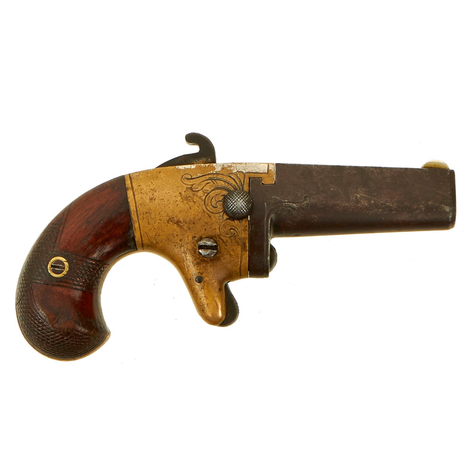 Buy Original U.S. Civil War Era Moore’s Patent National Arms Co. No. 2 Deringer Pocket Pistol in .41 Rimfire - Matching Serial 4062 | Original Firearms Antique For Sale