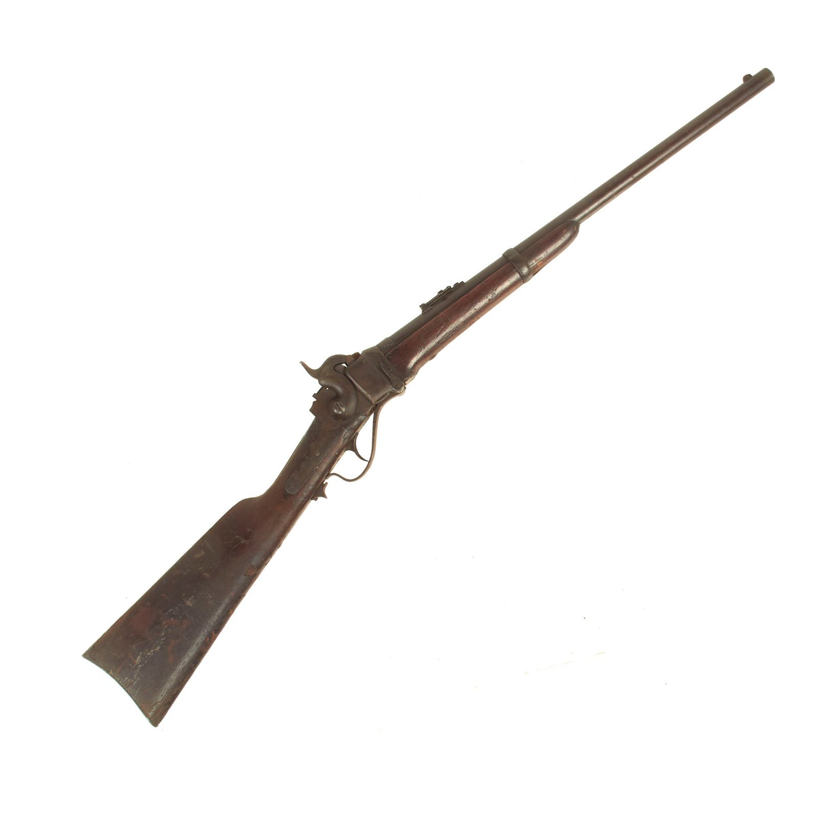 Buy Original U.S. Civil War Sharps New Model 1863 Saddle-Ring .50-70 Converted Carbine in "As Found" Condition - Serial 80854 | Original Firearms Antique For Sale