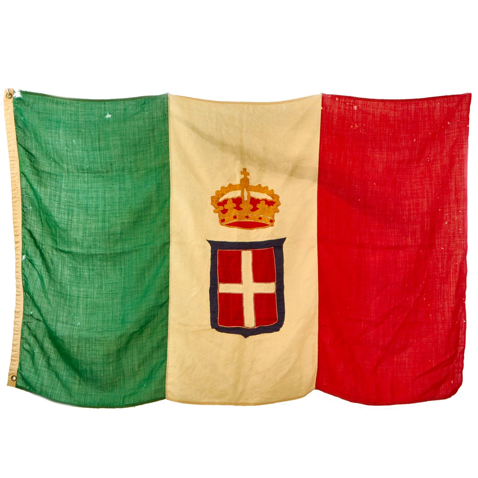 Buy Original Italian WWII Royal Italian Naval Ensign Flag - 44” x 72” | Original Firearms Antique For Sale
