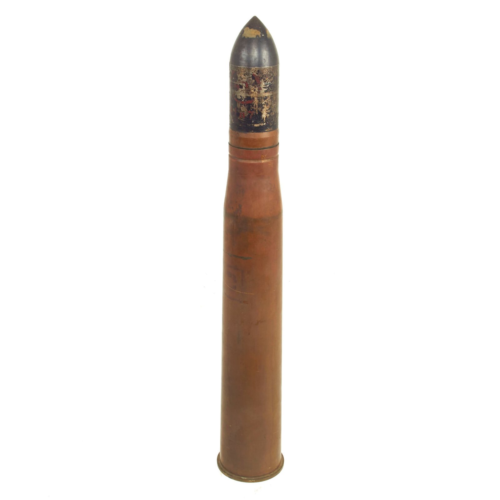Buy Original British WWII Inert 57mm Artillery Round For The Ordnance Quick-Firing 6-pounder 7 cwt “6 Pounder” - Dated 1942 | Original Firearms Antique For Sale