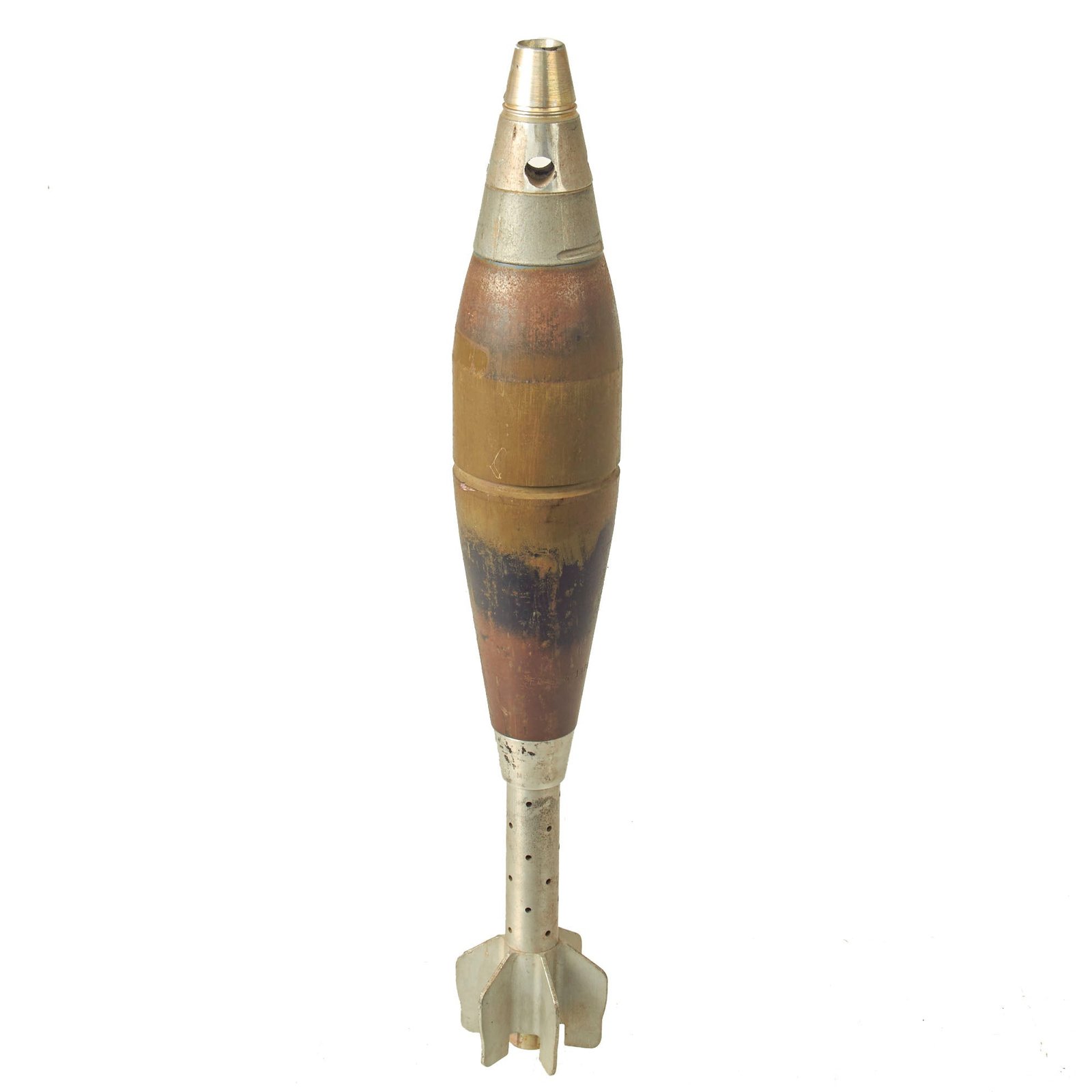 Buy Original U.S. Vietnam War Inert M374A1 HE 81mm Mortar Round - Dated 1974 | Original Firearms Antique For Sale