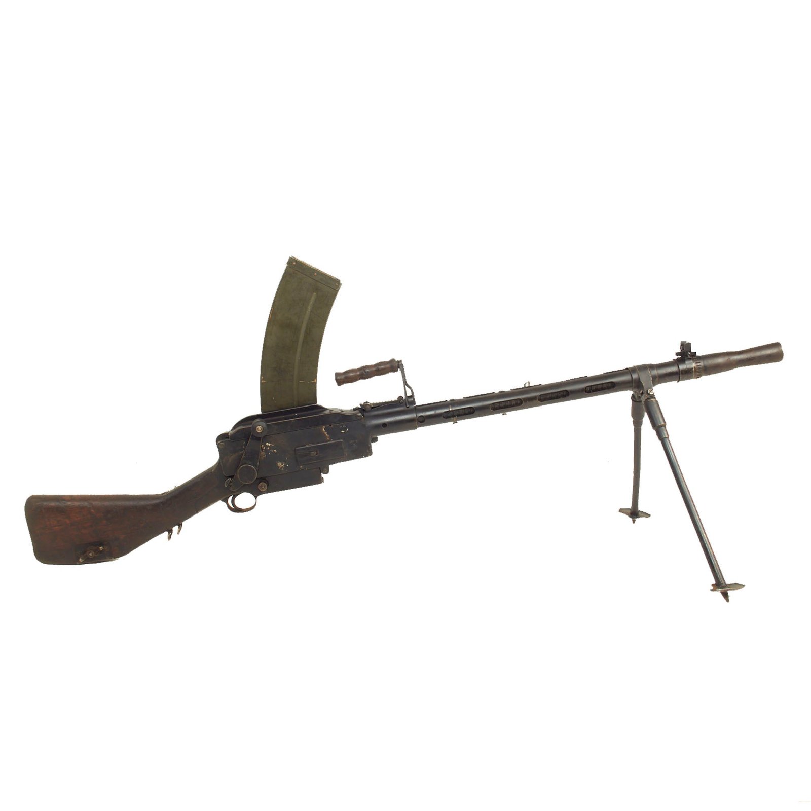 Buy Original WWII Danish Madsen Display Light Machine Gun with Magazine - No. 3216 | Original Firearms Antique For Sale