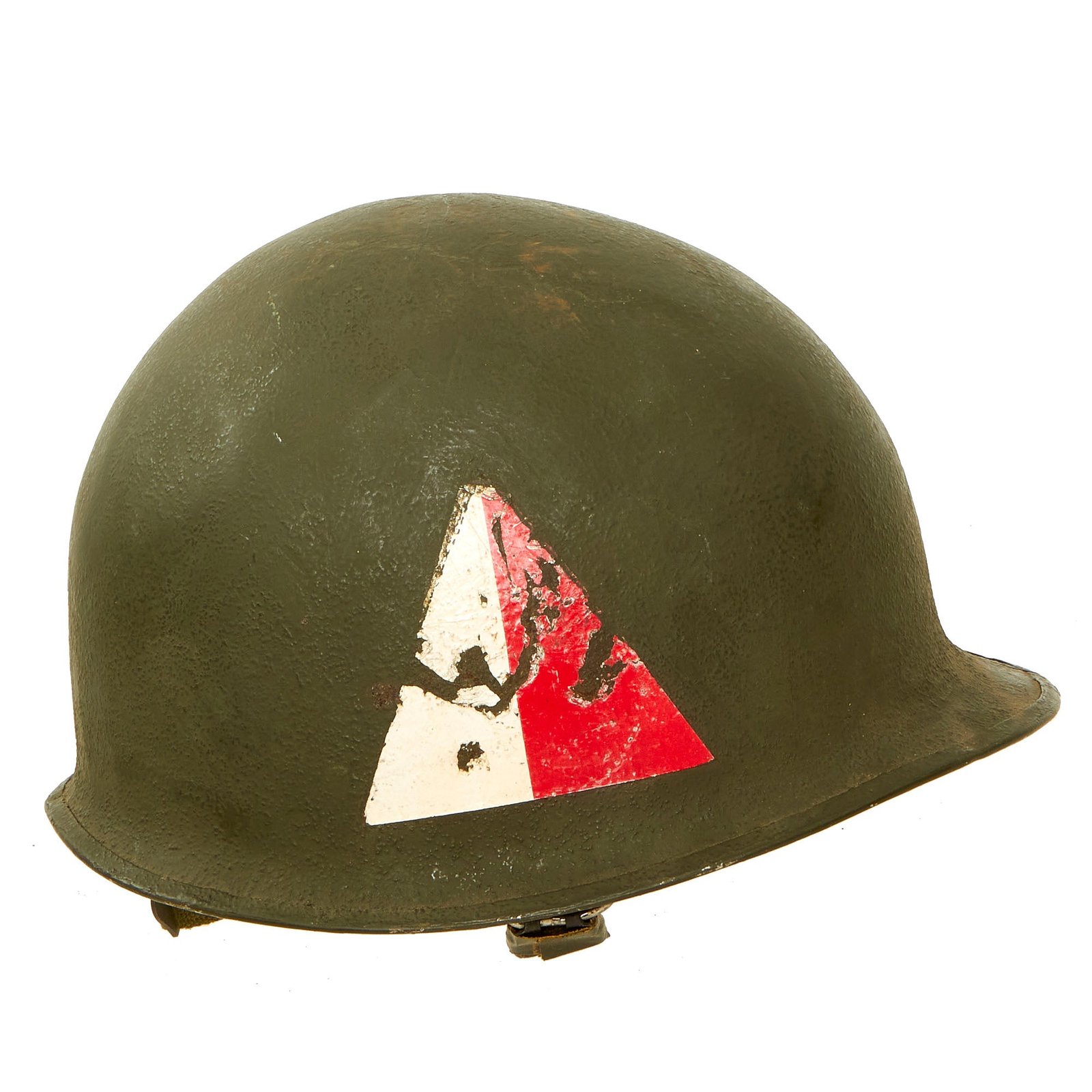Buy Original WWII U.S. Early War Produced - Early Vietnam McCord Front Seam Fixed Bale M1 Helmet with Westinghouse Liner - Complete | Original Firearms Antique For Sale