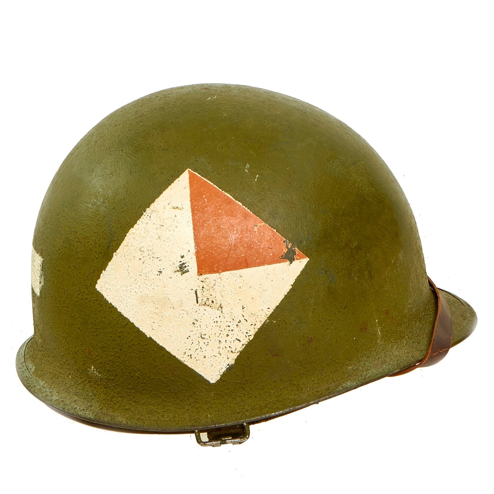 Buy Original U.S. WWII / Korean War Era to Early Vietnam 71st Airborne Brigade Marked Schlueter M1-C Paratrooper Helmet with Paratrooper Helmet Liner | Original Firearms Antique For Sale
