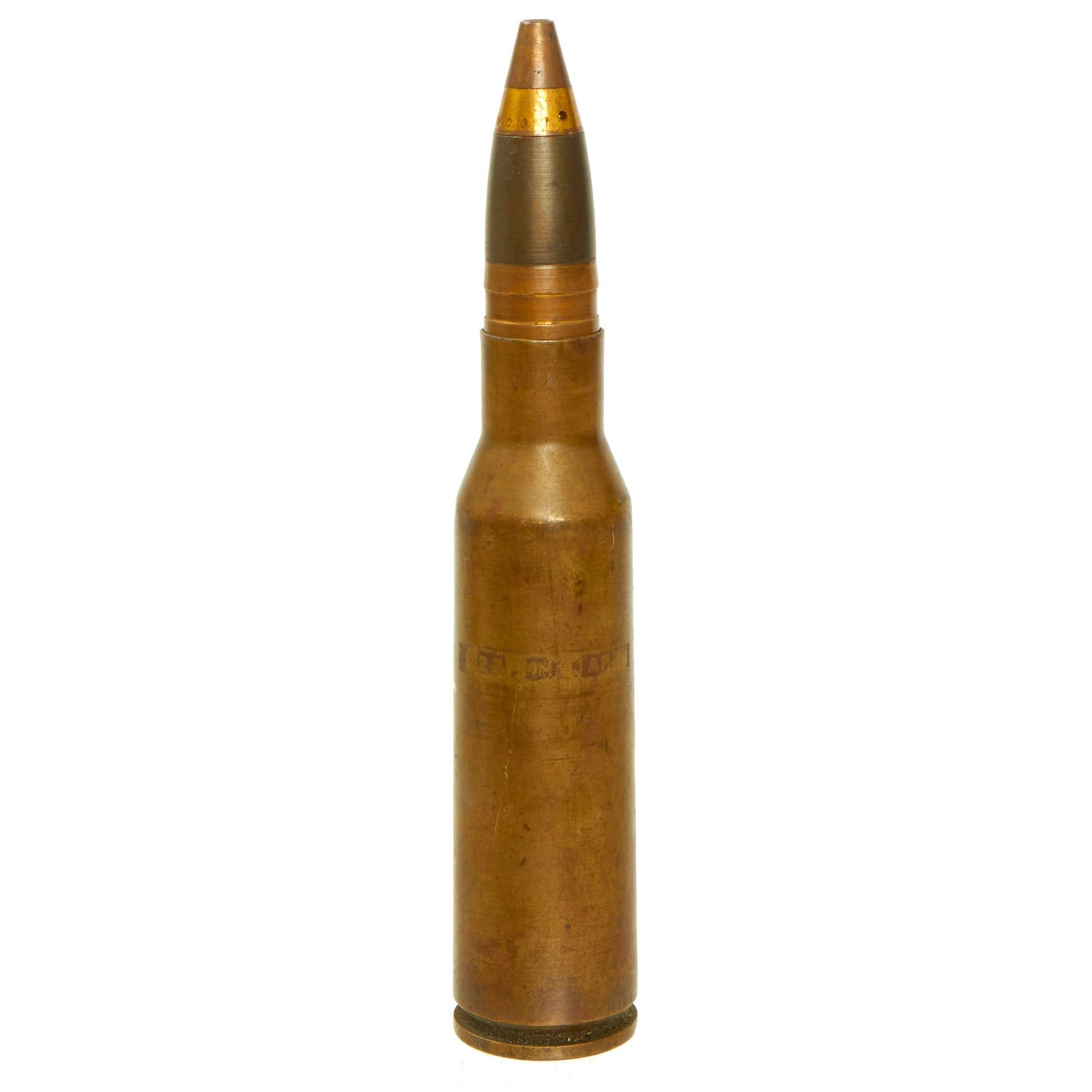 Buy Original Japanese WWII Imperial Japanese Navy INERT 25mm High Explosive Incendiary Round For The Type 96 Anti-Aircraft Cannon | Original Firearms Antique For Sale