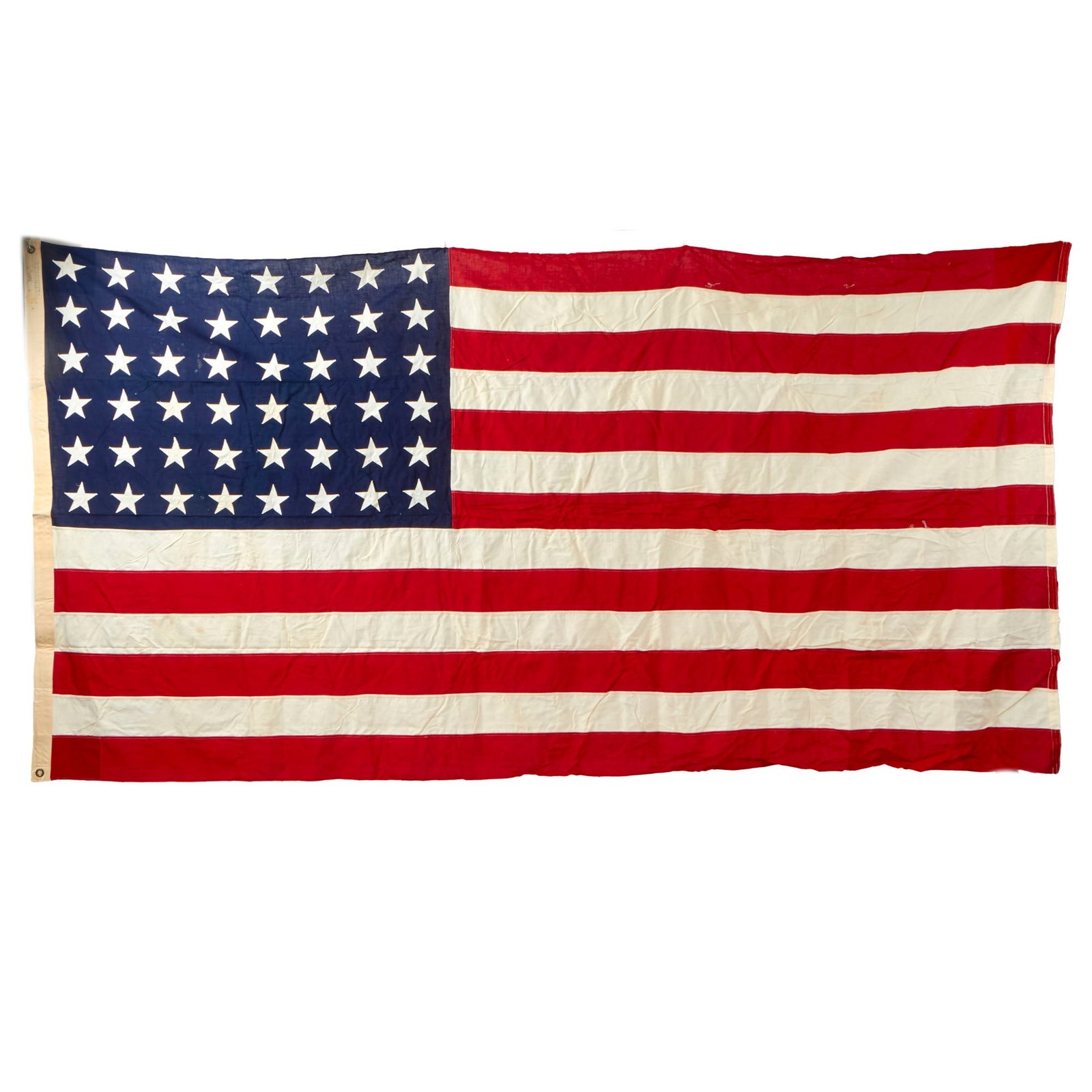 Buy Original U.S. WWII Era 48 Star Flag by Valley Forge Flag Co. - 5 x 9 ½ ft. | Original Firearms Antique For Sale