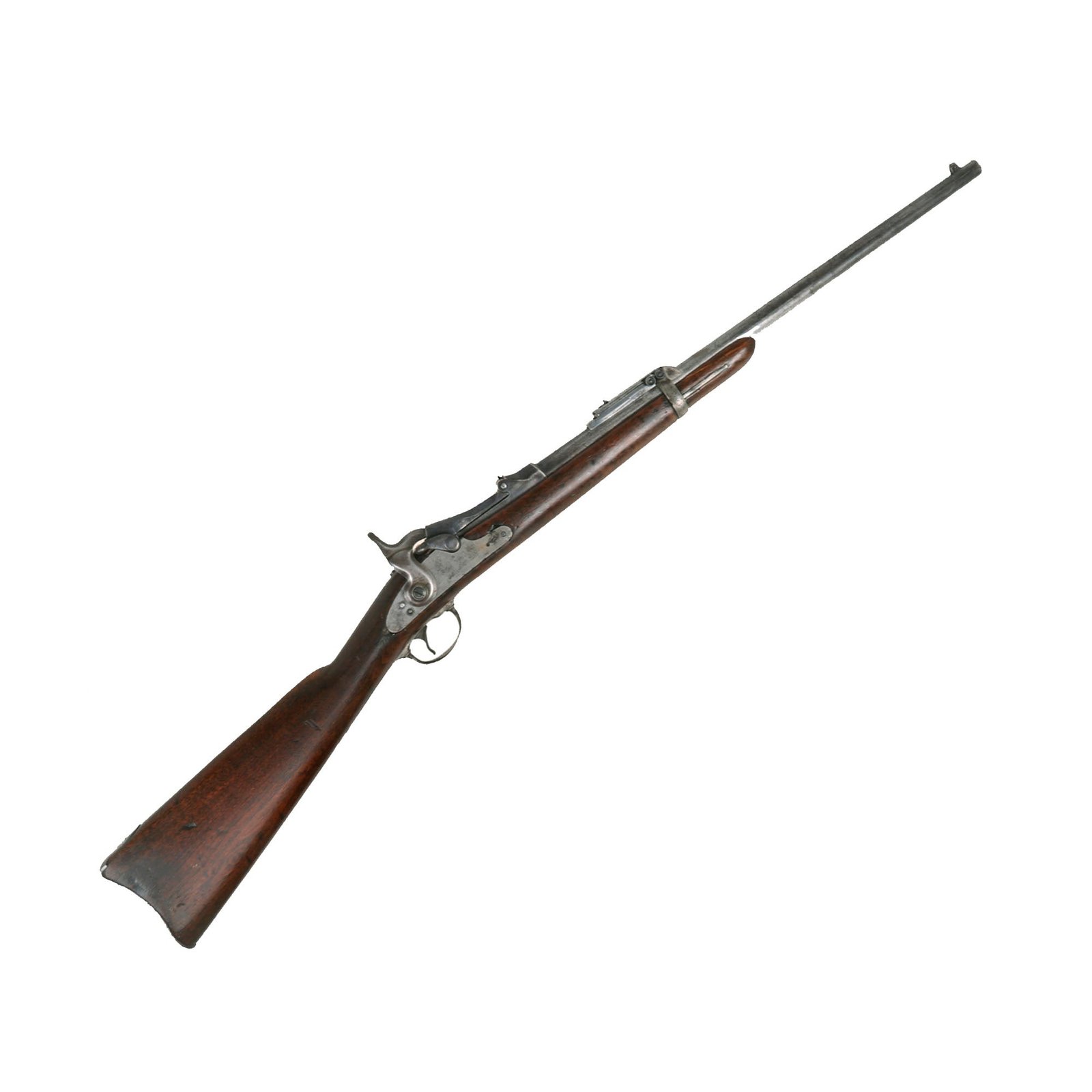 Buy Original U.S. Springfield Trapdoor M1884-90 Saddle Ring Carbine with Rear Sight Guard Serial 451266 - made in 1889 | Original Firearms Antique For Sale