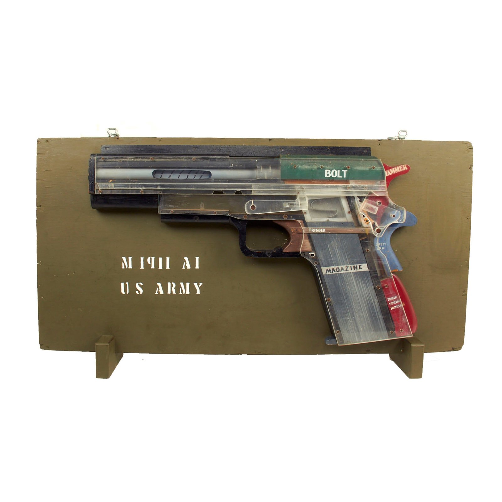 Buy Original U.S. Vietnam War Era Oversized M-1911A1 Functional Classroom Trainer | Original Firearms Antique For Sale