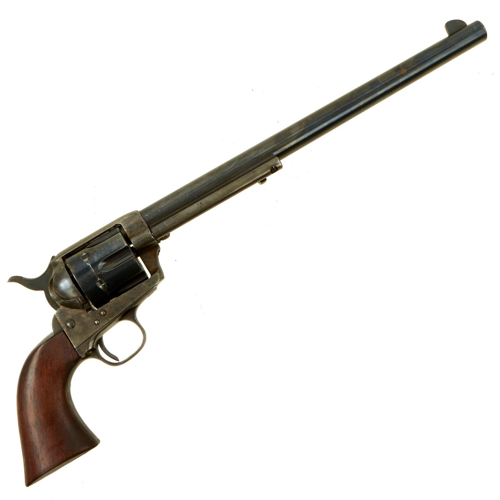 Buy Original U.S. Colt .45cal Single Action Army Revolver made in 1890 with Replaced 12" Buntline Special Barrel - Serial 132480 | Original Firearms Antique For Sale