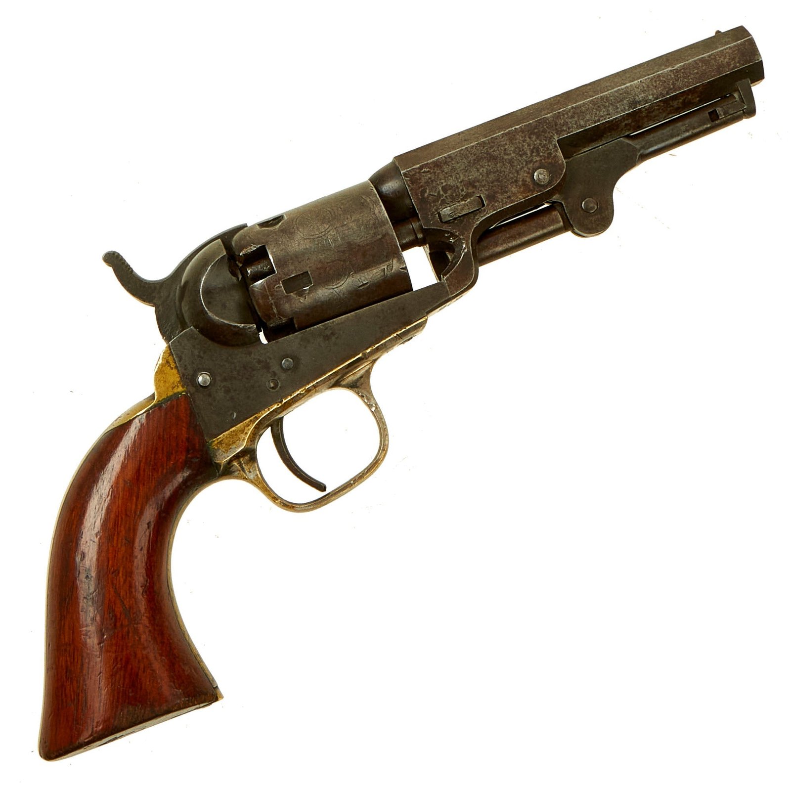 Buy Original U.S. Civil War Colt M1849 Pocket Percussion Revolver made in 1862 with 4" Barrel & Cylinder Scene - Matching Serial 213232 | Original Firearms Antique For Sale