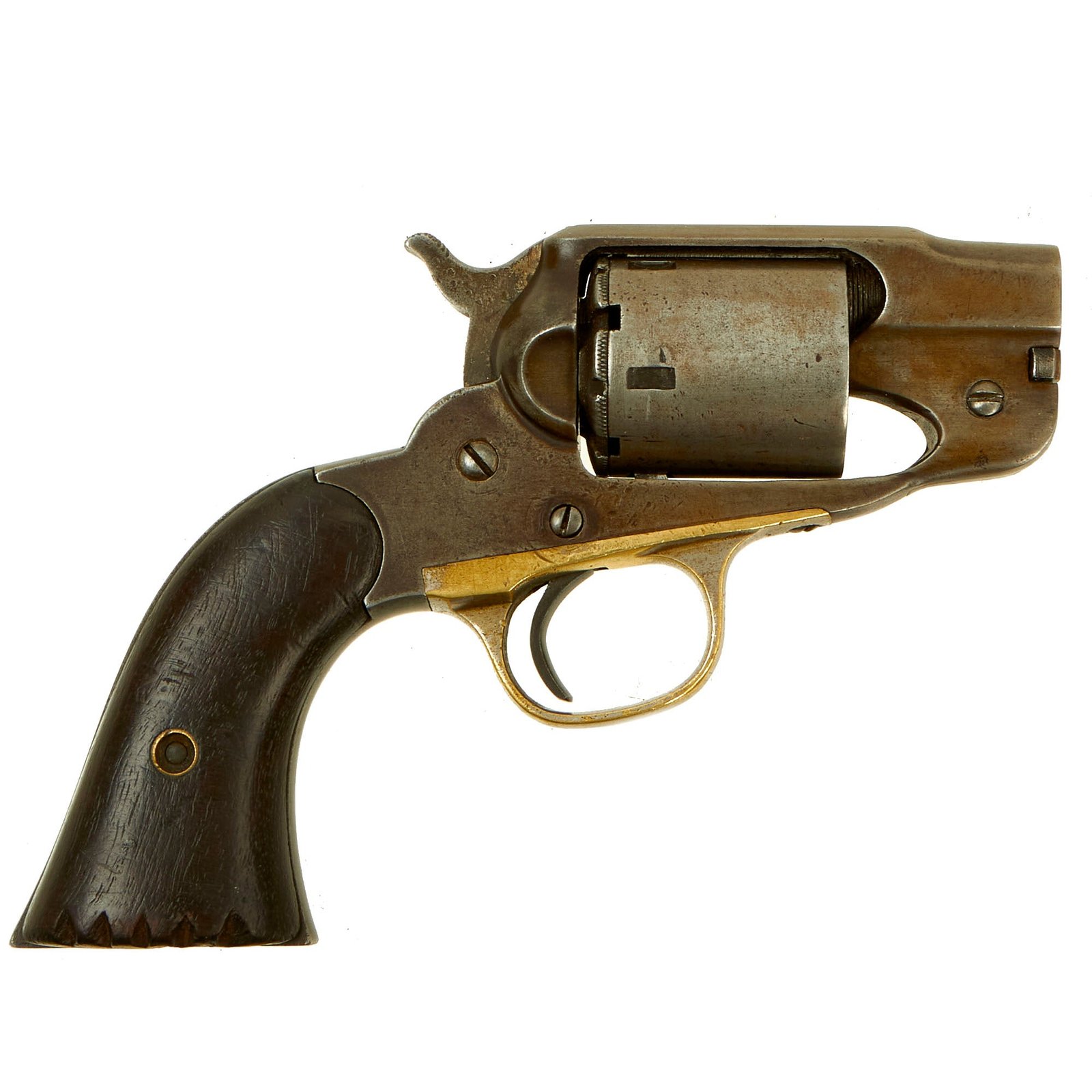 Buy Original U.S. Civil War Era Remington New Model Police Percussion Revolver Converted to Rimfire "Belly Buster" | Original Firearms Antique For Sale