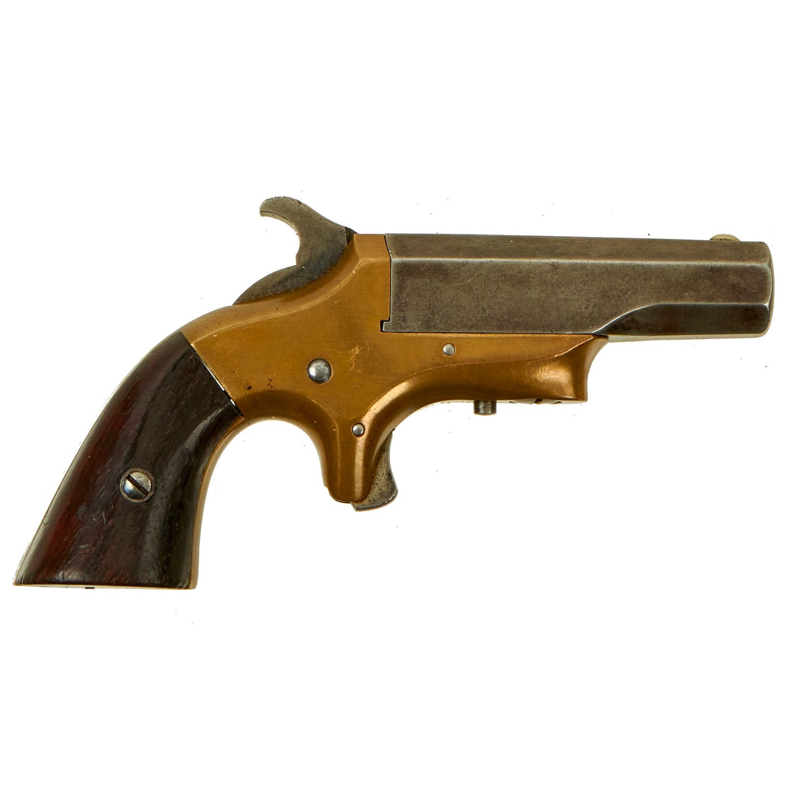 Buy Original U.S. "Southerner" Single Shot Derringer by Brown Mfg. Co. in .41 Caliber Rimfire - Matching Serial 5154 | Original Firearms Antique For Sale