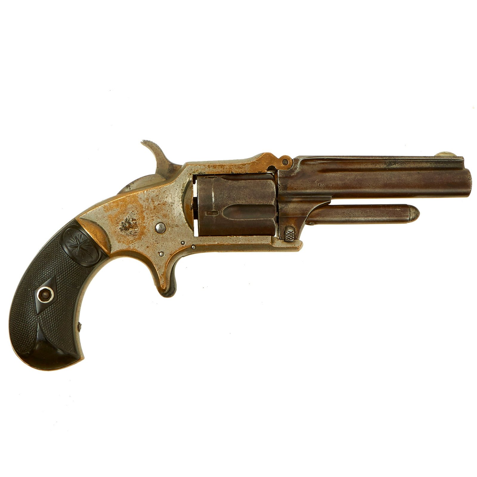 Buy Original U.S. J.M. Marlin No. 32 Standard 1875 2nd Variation .32 Rimfire Revolver - Matching Serial 3406 | Original Firearms Antique For Sale