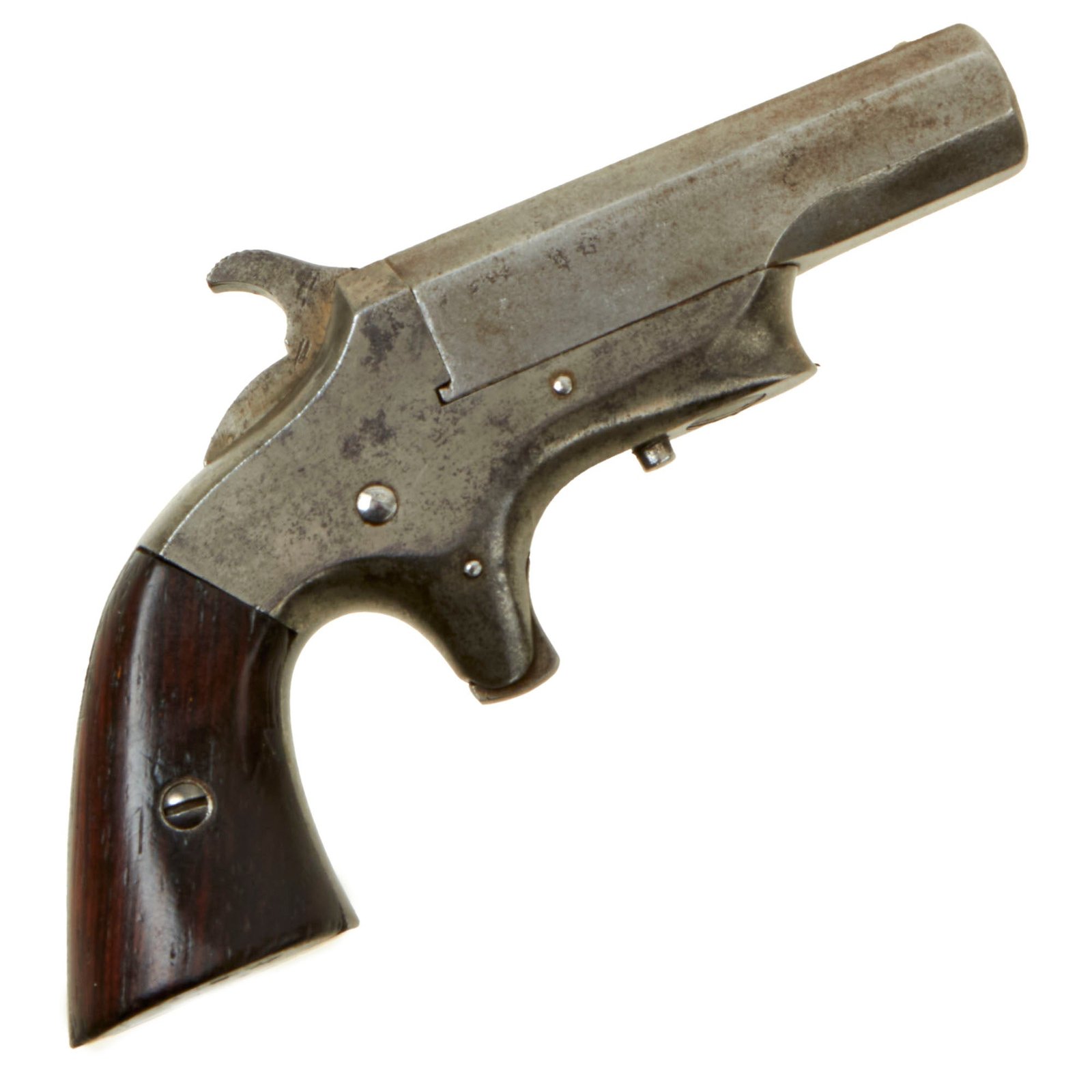 Buy Original U.S. "Southerner" Steel Frame Single Shot Derringer by Brown Mfg. Co. in .41 Caliber Rimfire - Matching Serial 4865 | Original Firearms Antique For Sale