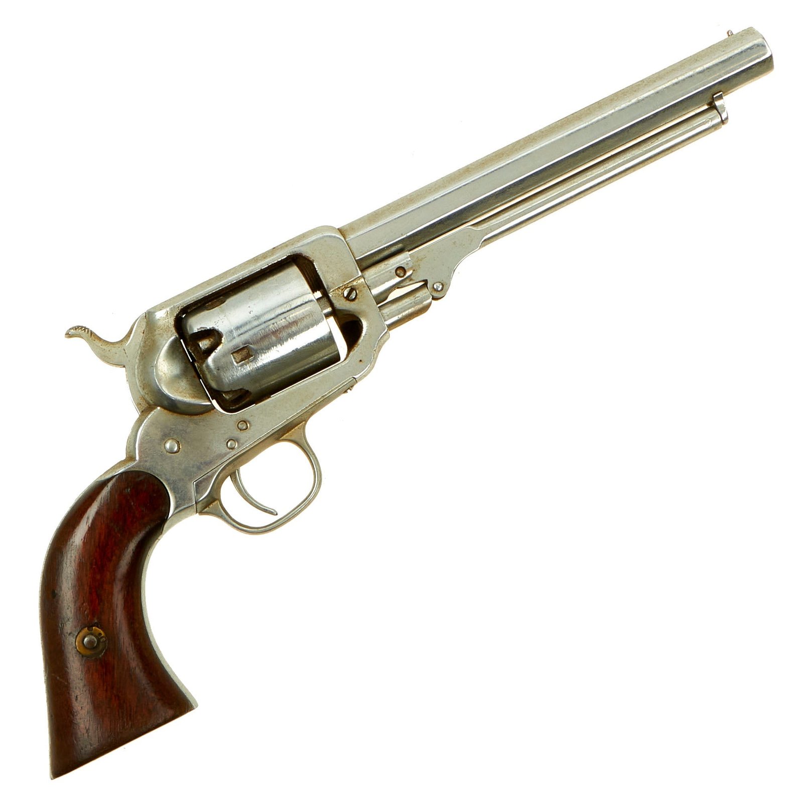 Buy Original U.S. Civil War Nickel Plated Whitney 2nd Model 2nd Type .31cal Pocket Percussion Revolver - Serial 9491 | Original Firearms Antique For Sale