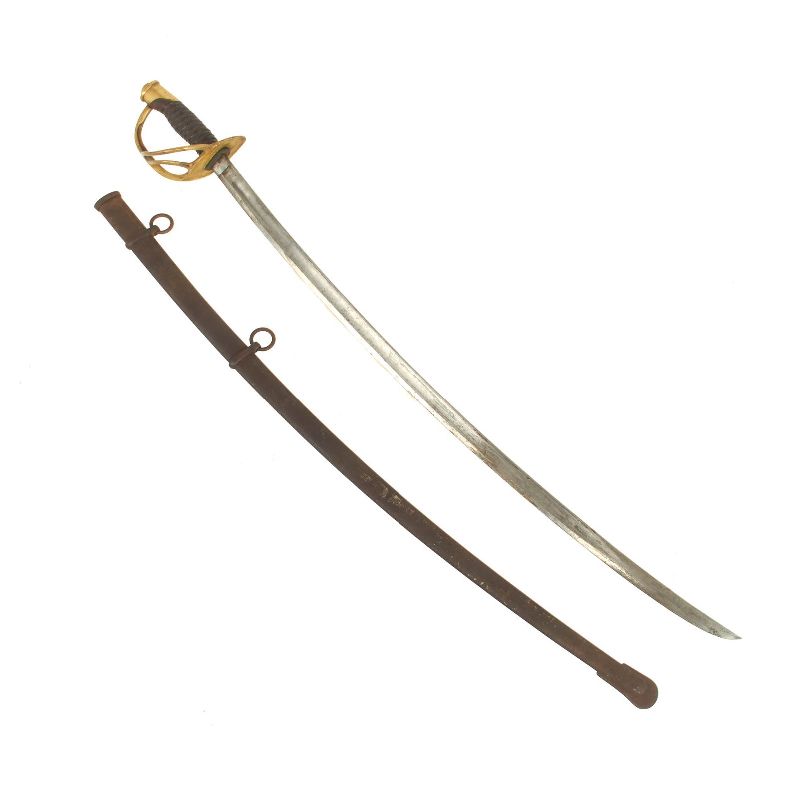 Buy Original U.S. Civil War M1860 Light Cavalry Saber by Ames Mfg. Co. with Scabbard - dated 1862 | Original Firearms Antique For Sale